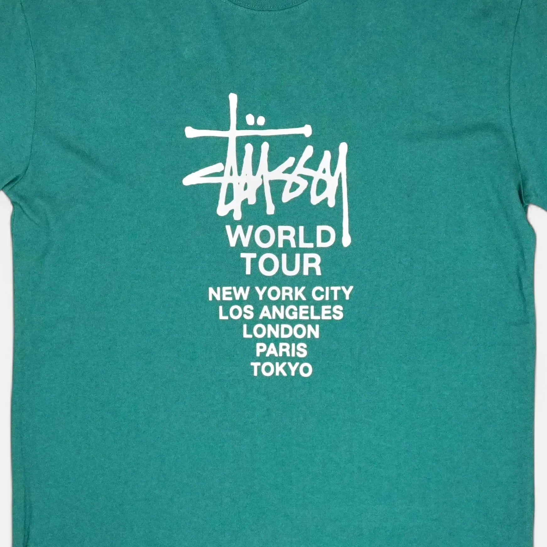 Stussy Green Graphic T-shirt