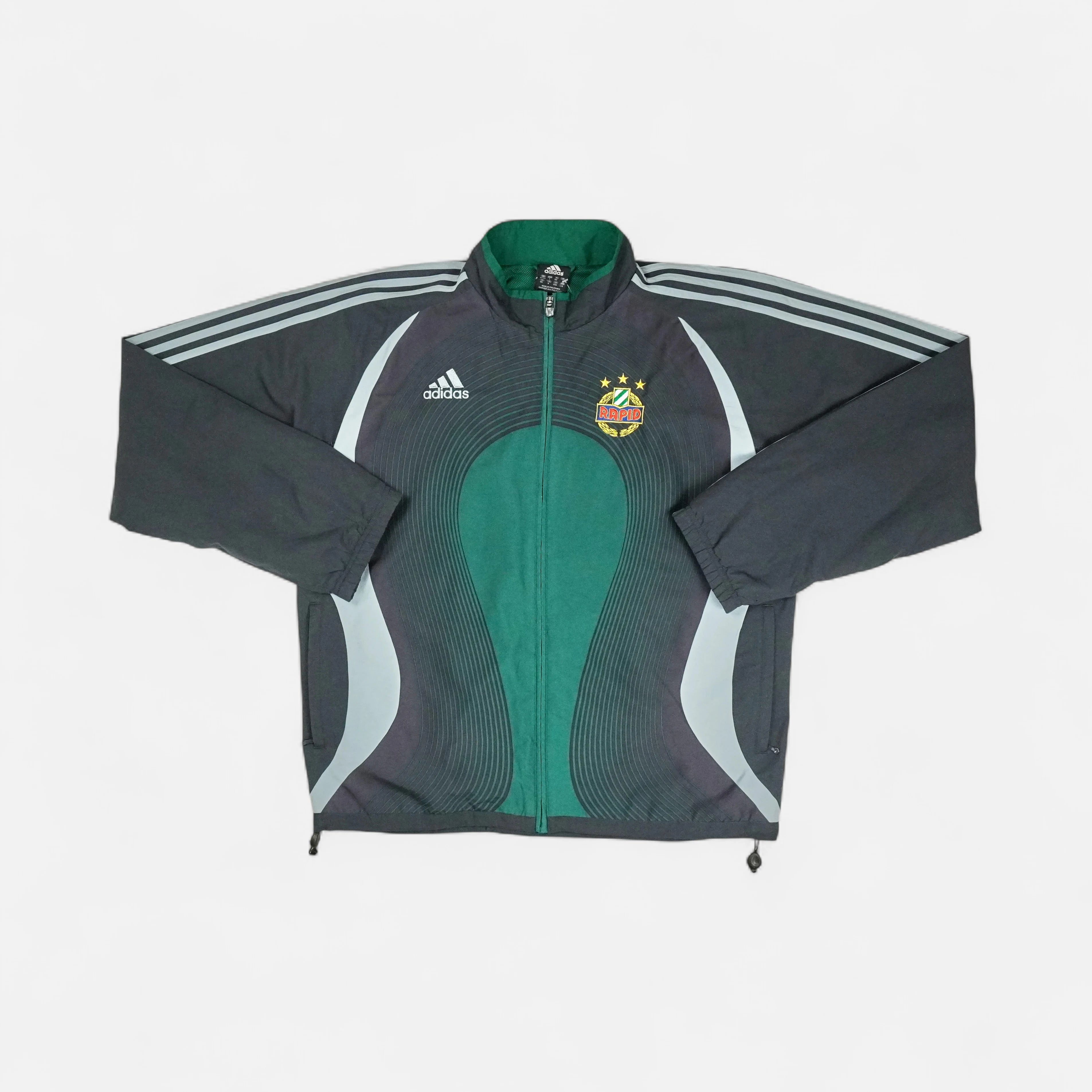Vintage Adidas Green track jacket (L)