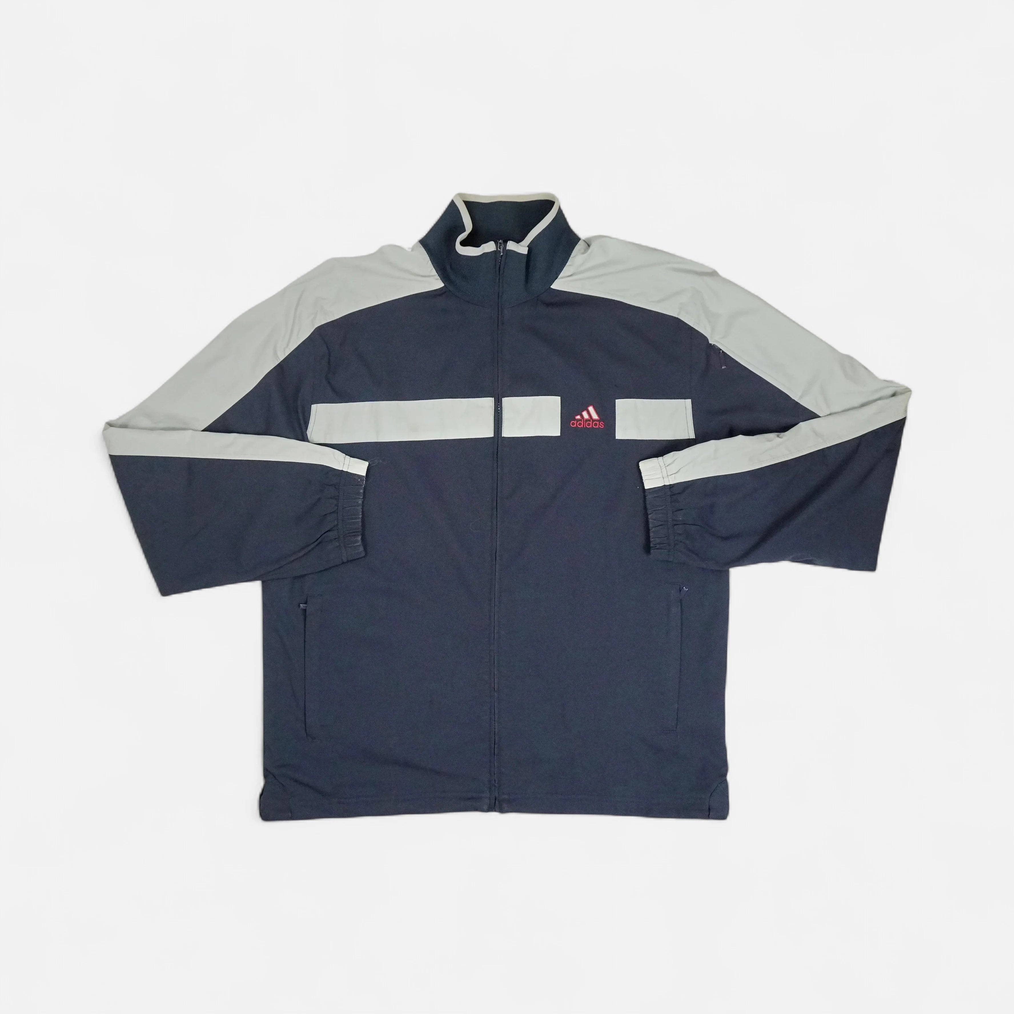 Vintage Adidas Navy track jacket (L)