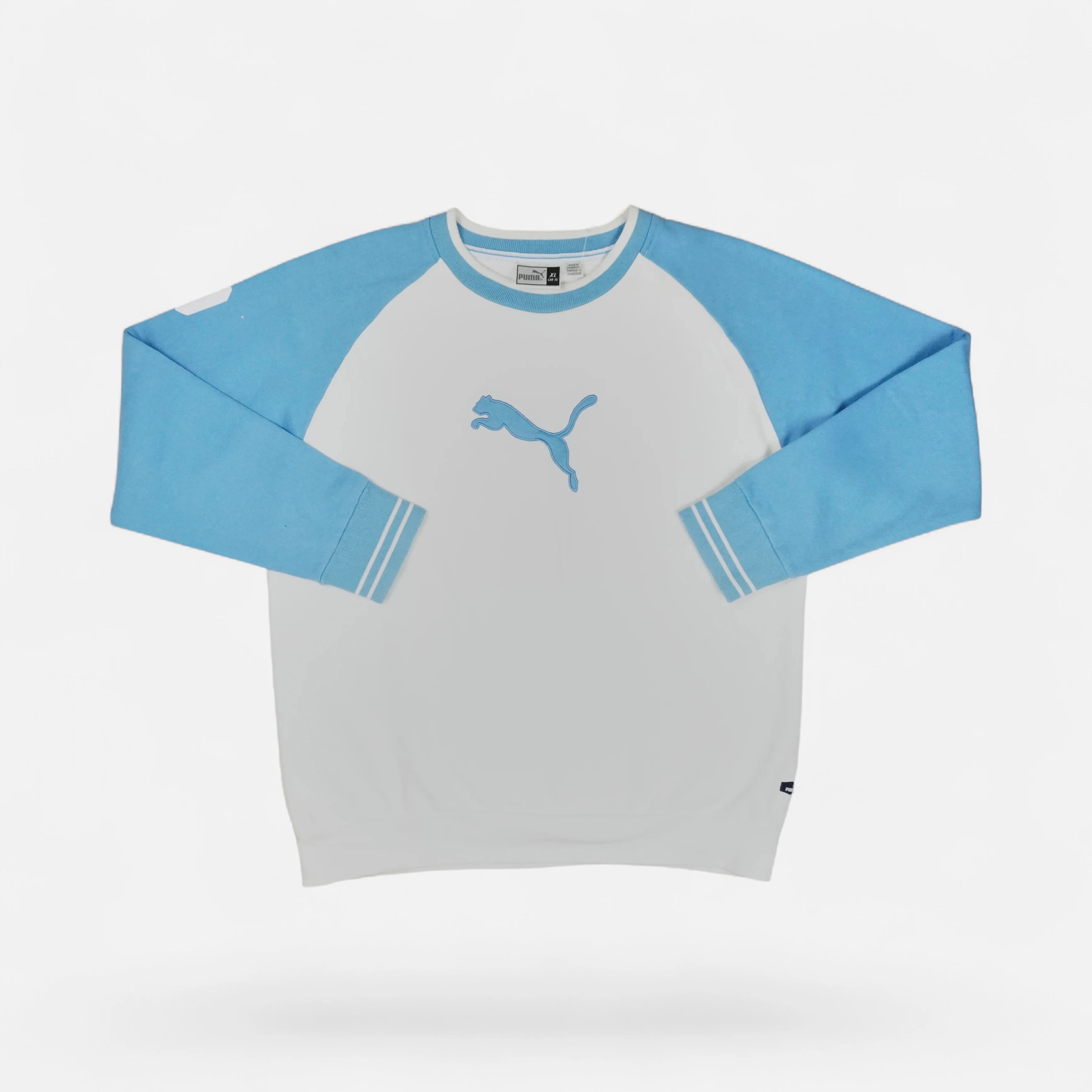 Vintage Puma White crewneck sweatshirt (XL)