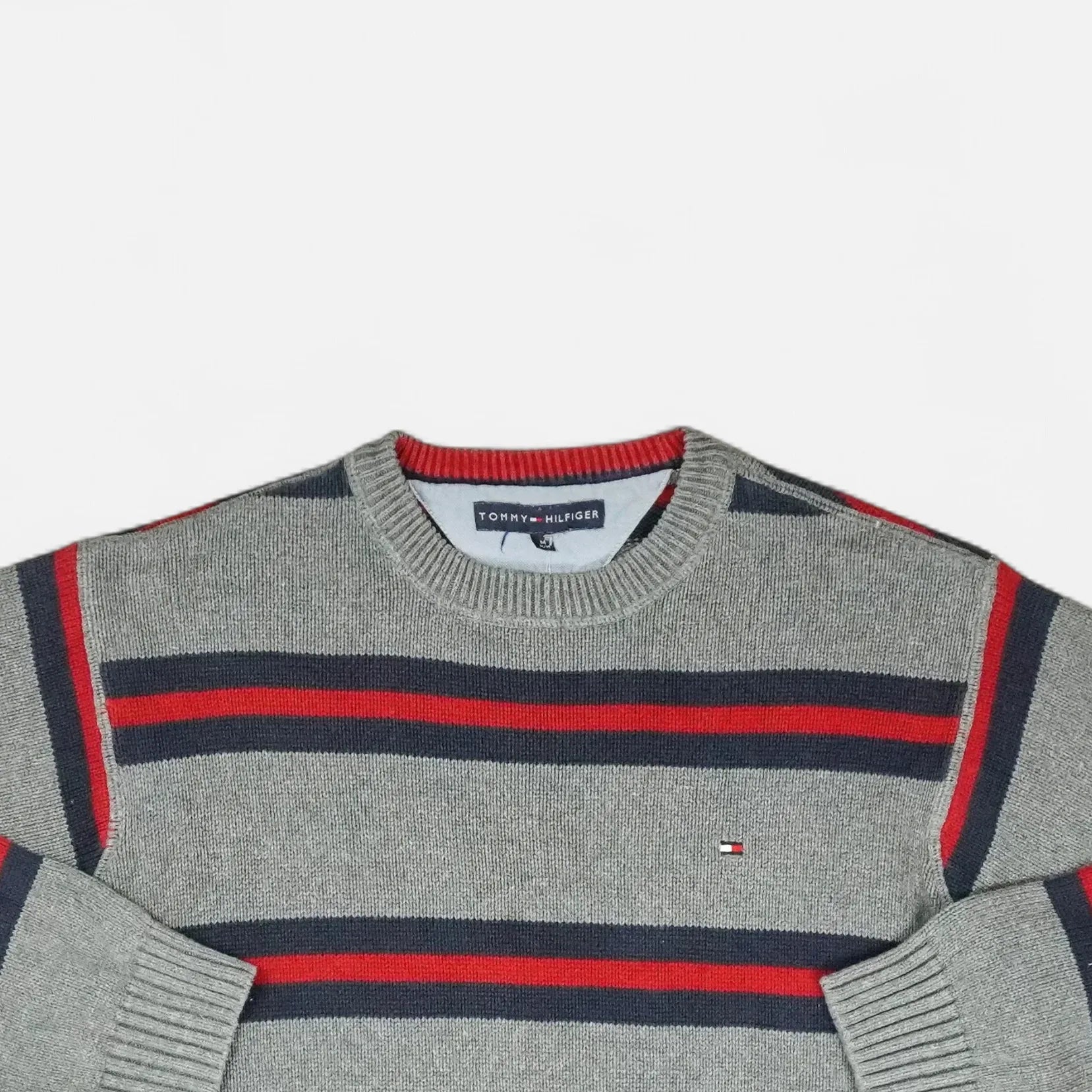 Vintage Tommy Hilfiger Grey Sweater (M)