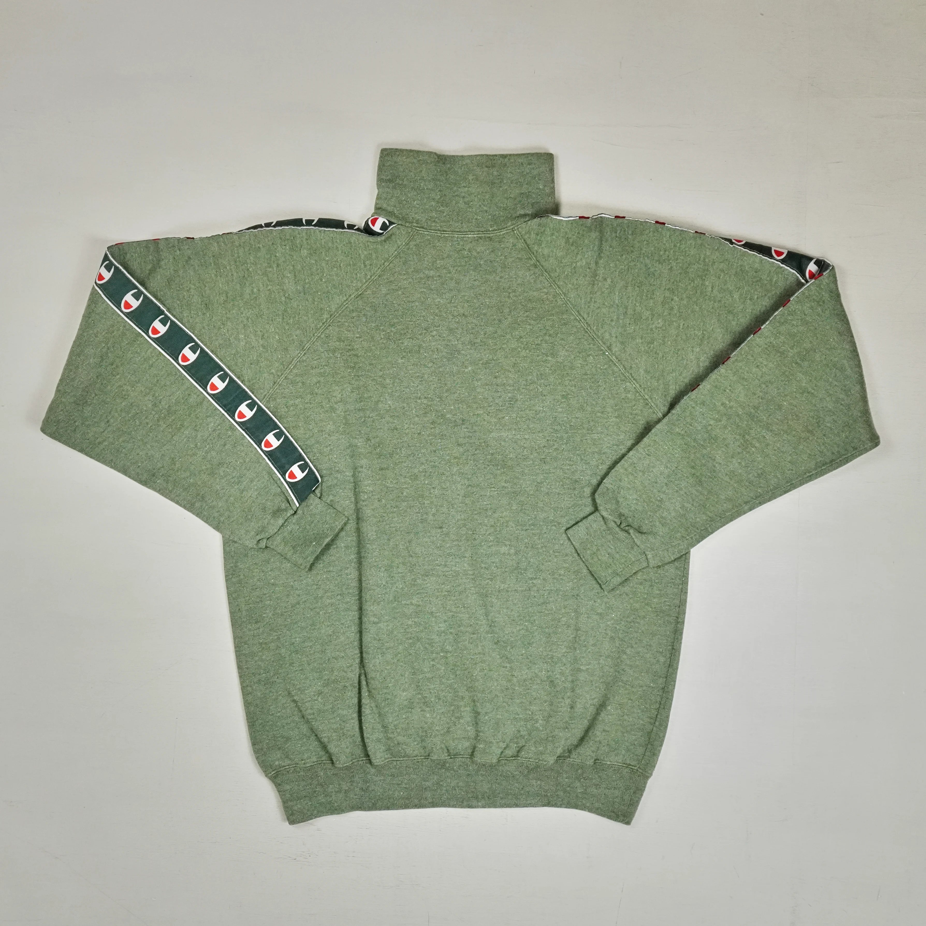 Vintage Champion Green tracksuit (quarter-zip sweatshirt and sweatpants set) (L)