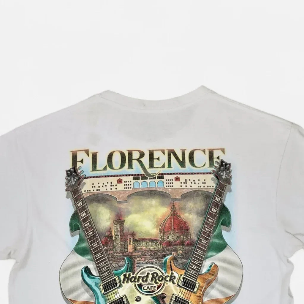 Vintage Hard Rock Cafe Florence White T-shirt (M)