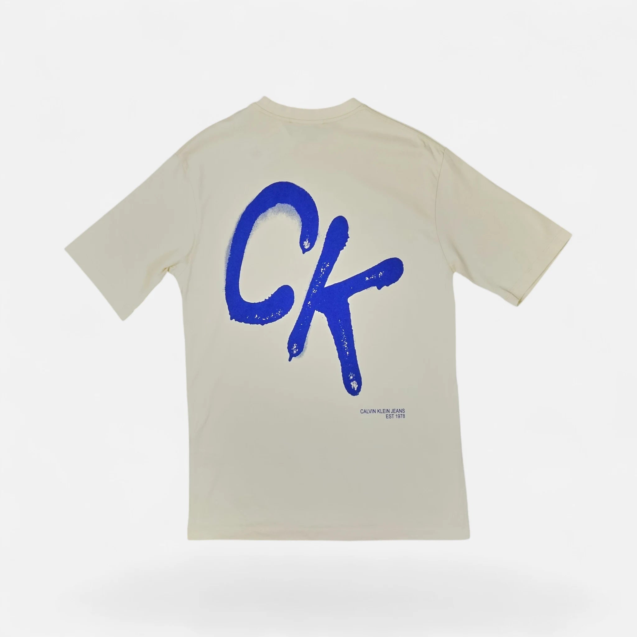 Vintage Calvin Klein Jeans Beige T-shirt (M)