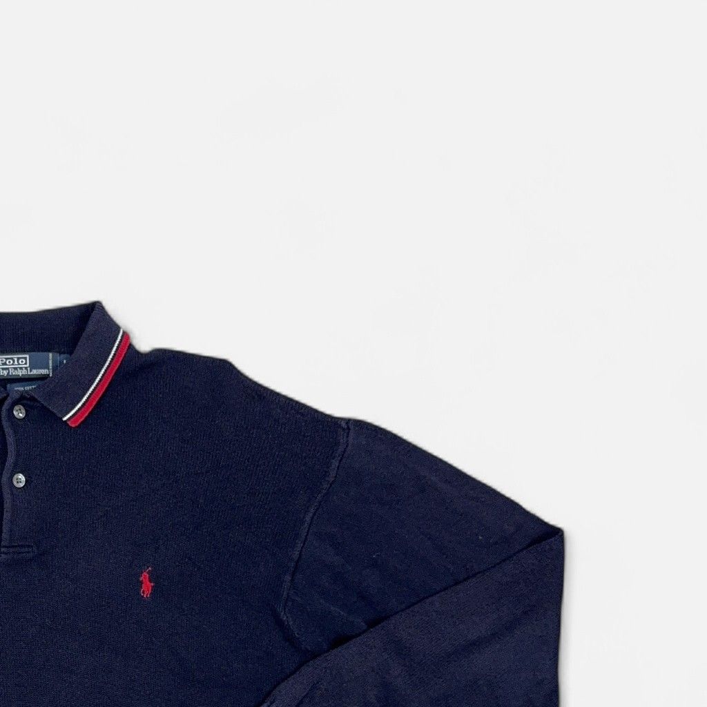 Vintage Polo Ralph Lauren Blue Knit Jumper (L)