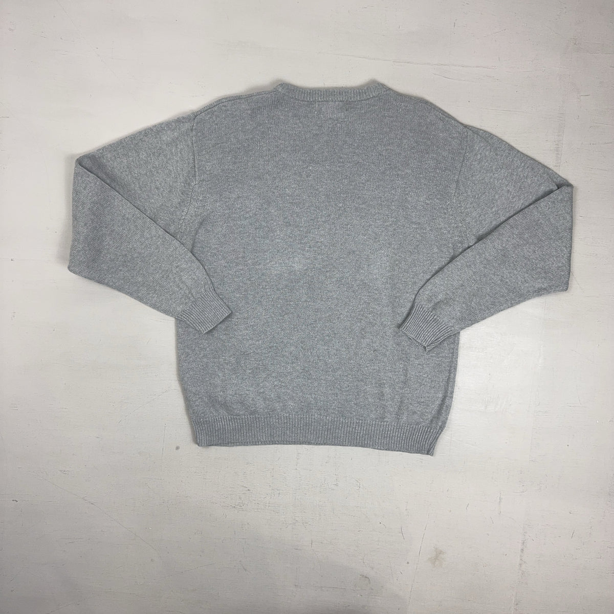 Vintage Chaps Ralph Lauren Grey Knit Jumper (M)