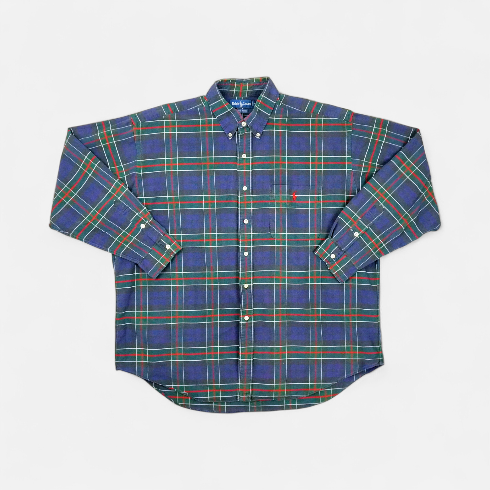 Vintage Ralph Lauren Blue Shirt (XL)