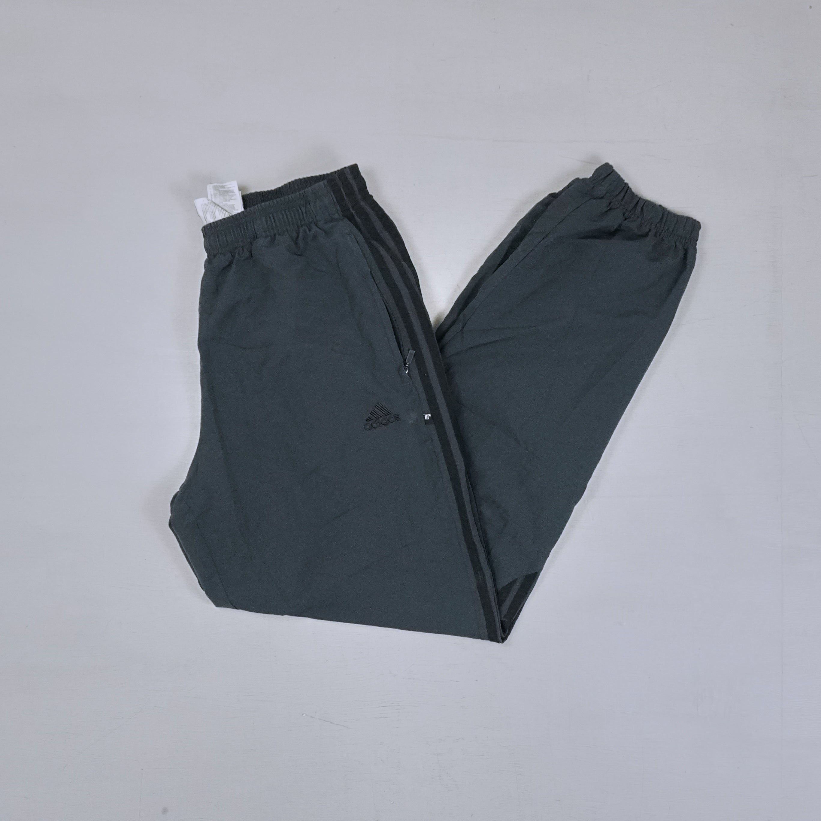Vintage Adidas Black Tracksuit Bottoms (M)