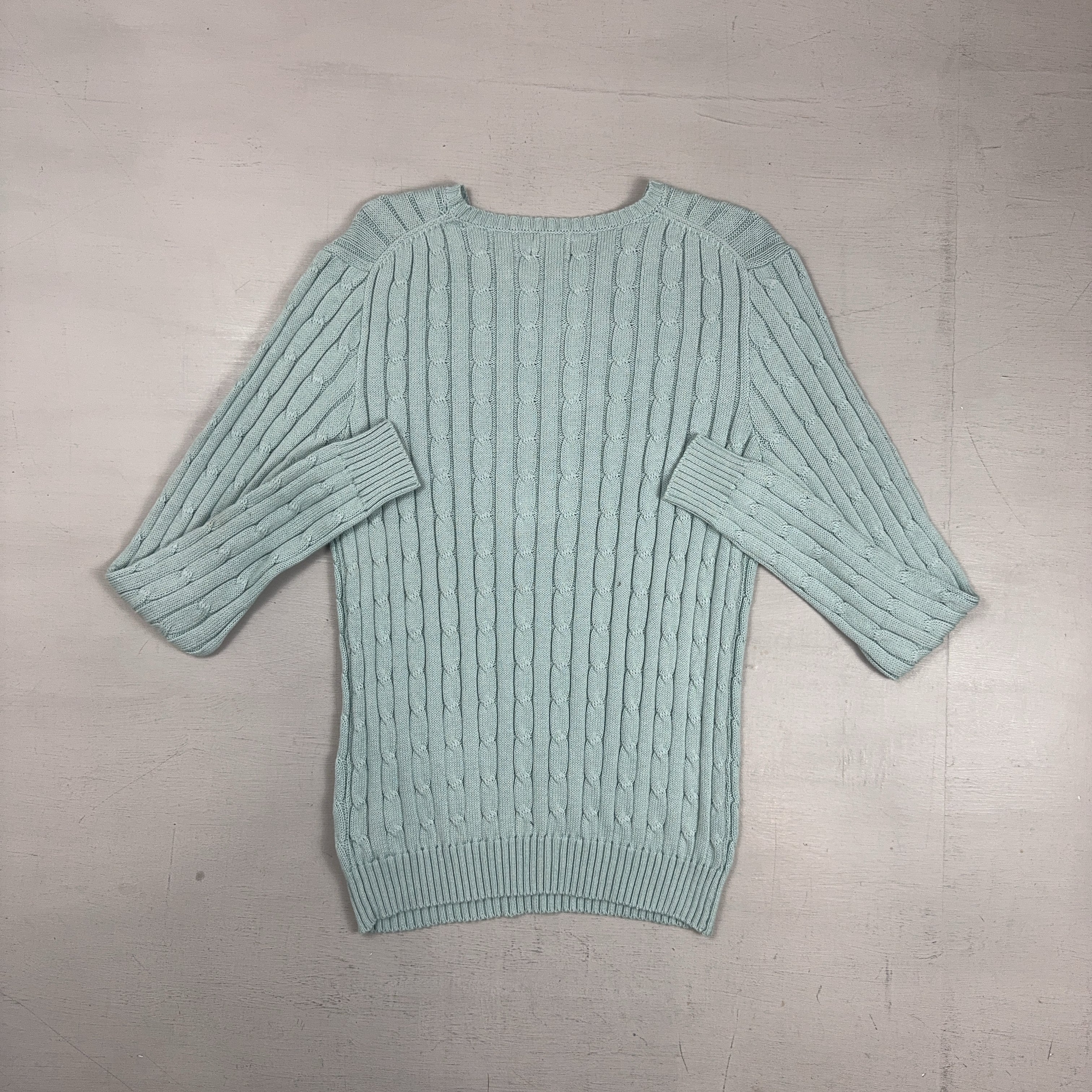 Vintage Polo Ralph Lauren Blue Knit Jumper (M)