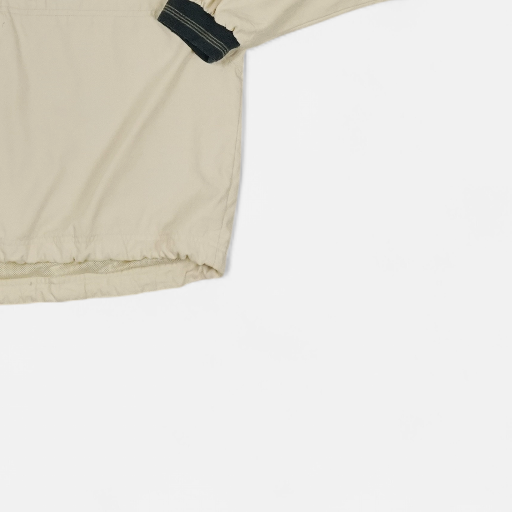 Vintage Adidas White 1/4 Zip (L)