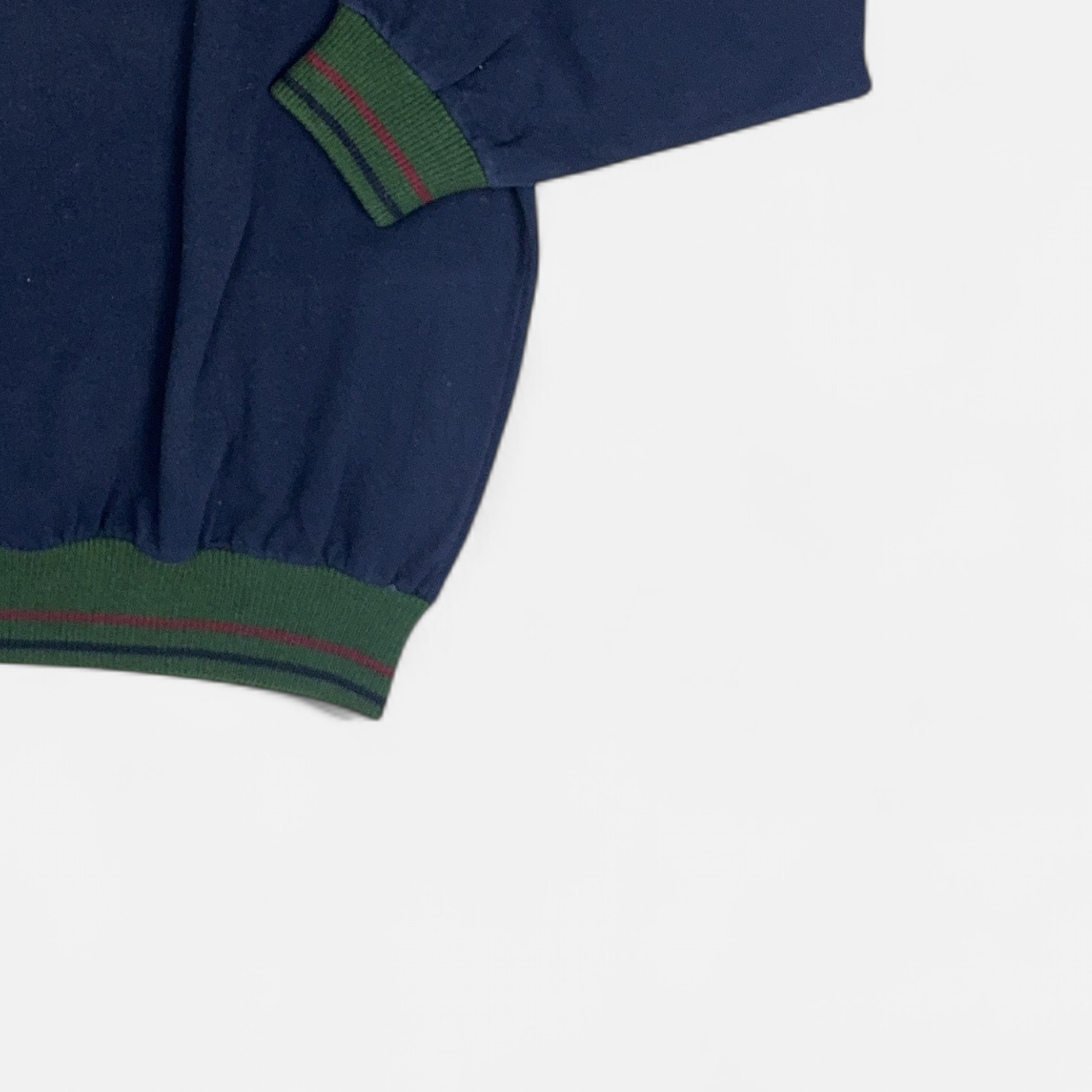 Vintage Lacoste Blue Jersey detail