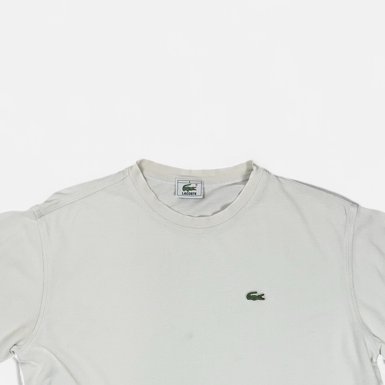 Vintage Lacoste White T-shirt (M) detail