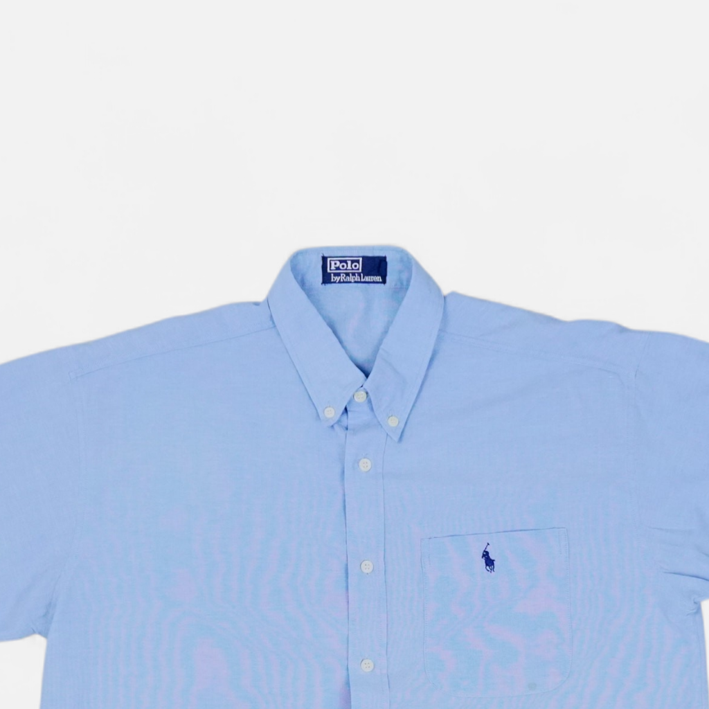 Vintage Polo By Ralph Lauren Blue Shirt (M)