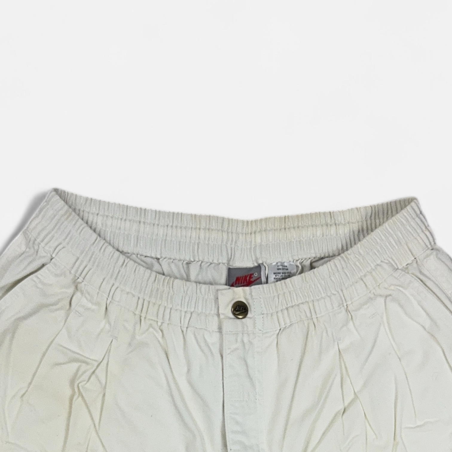 Vintage Nike White Shorts (M) detail