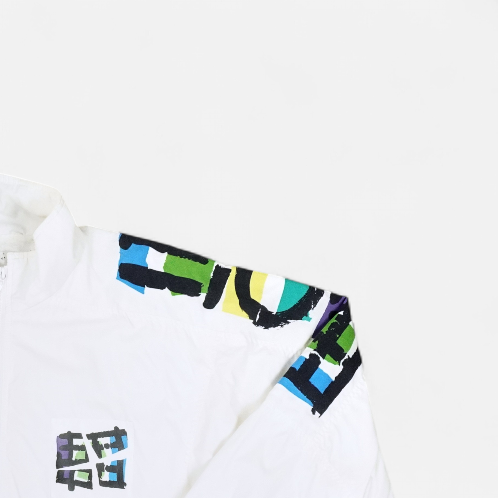 Vintage Adidas White Trackjacket (L)