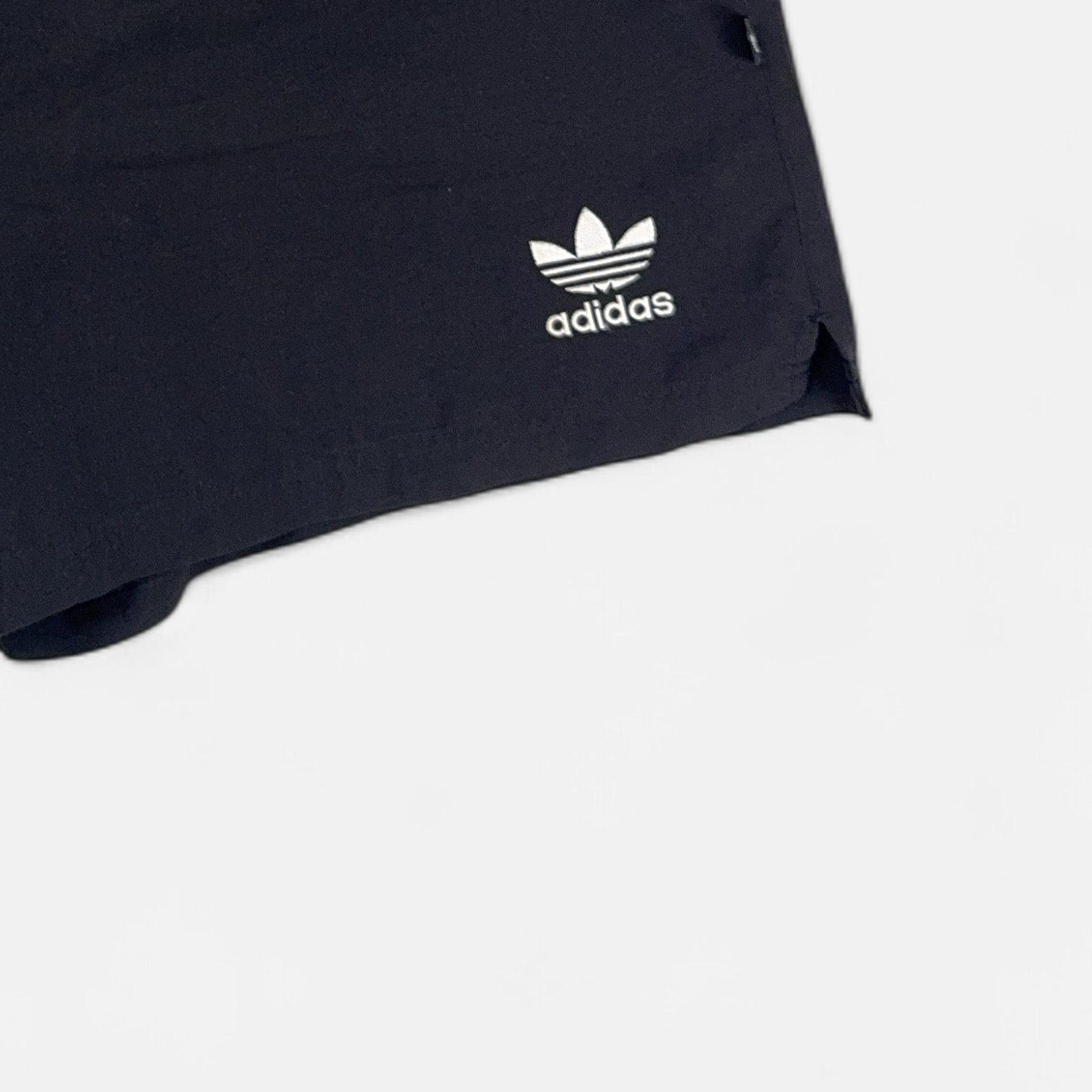 Vintage Adidas Black Shorts (S) detail