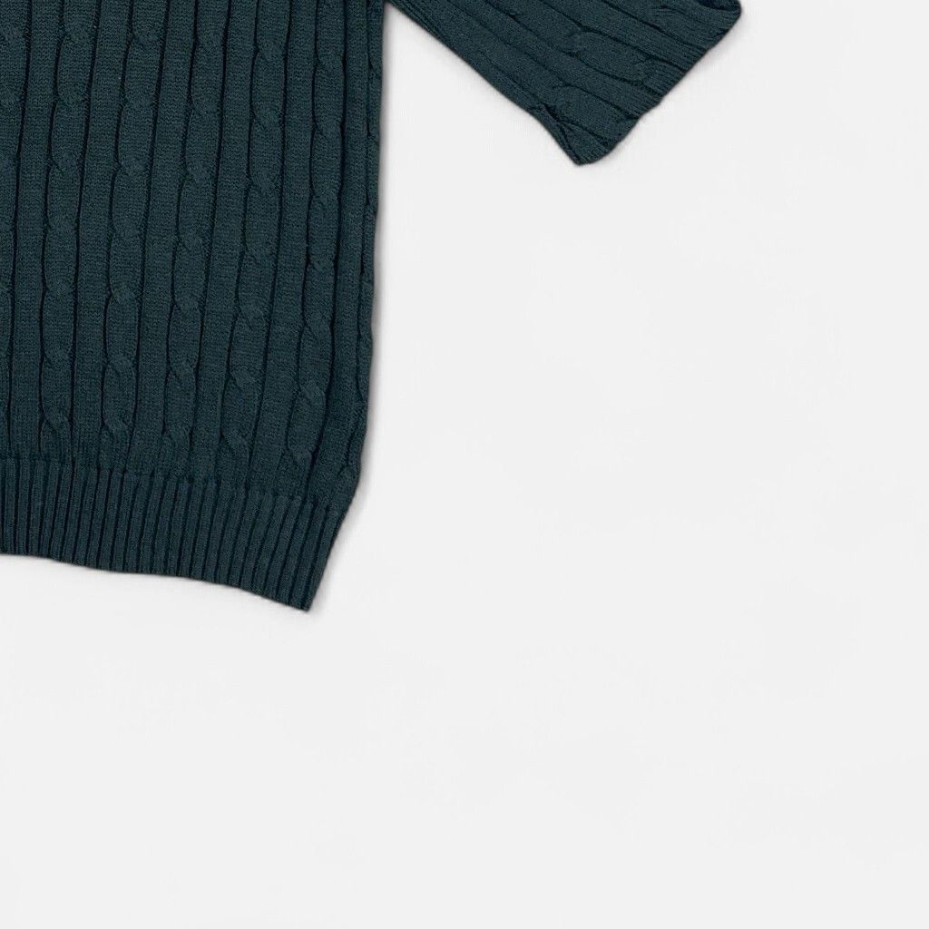 Vintage Polo Ralph Lauren Green Knit Jumper (L)