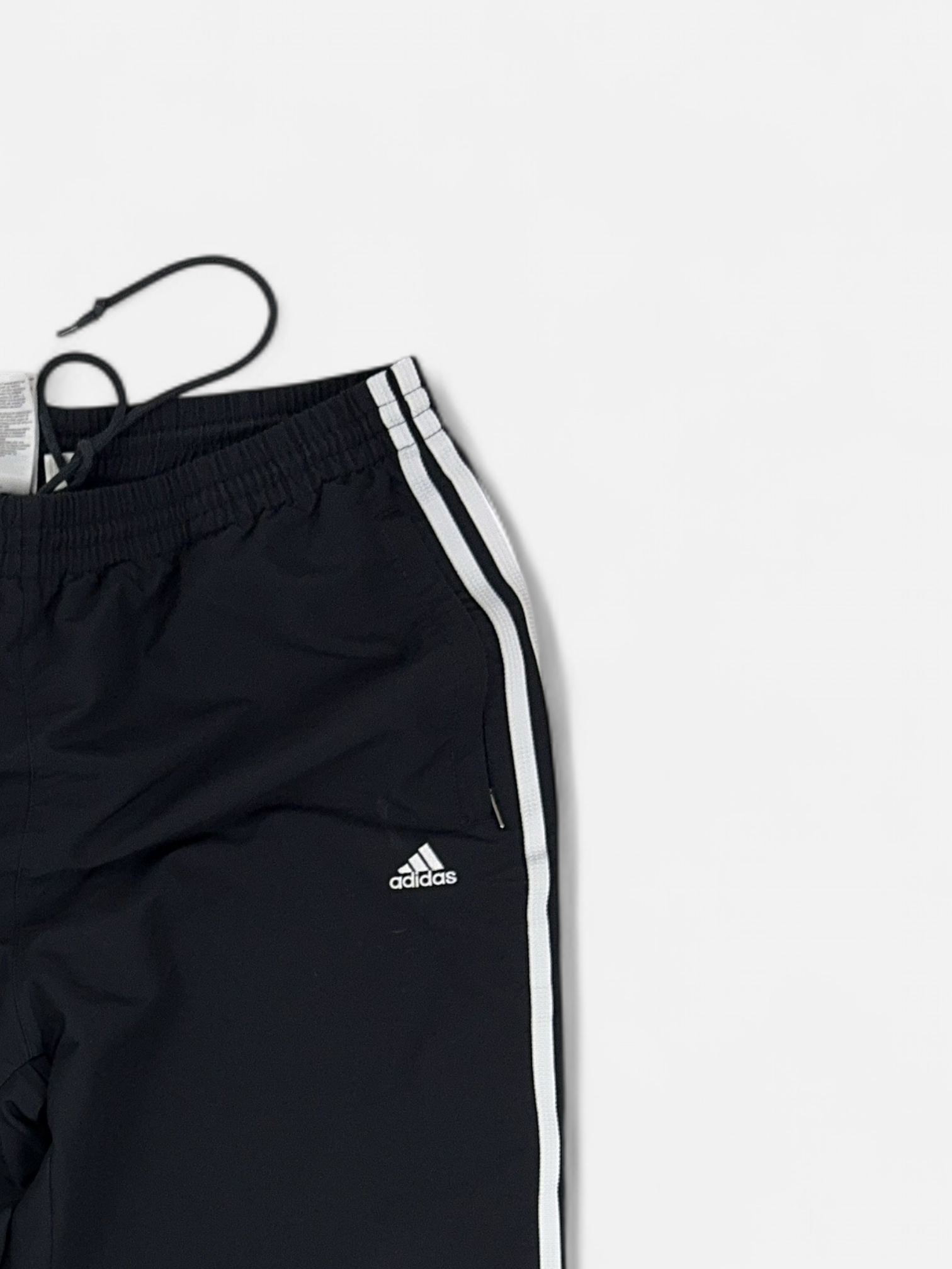 Vintage Adidas Black Tracksuit Bottoms (L)