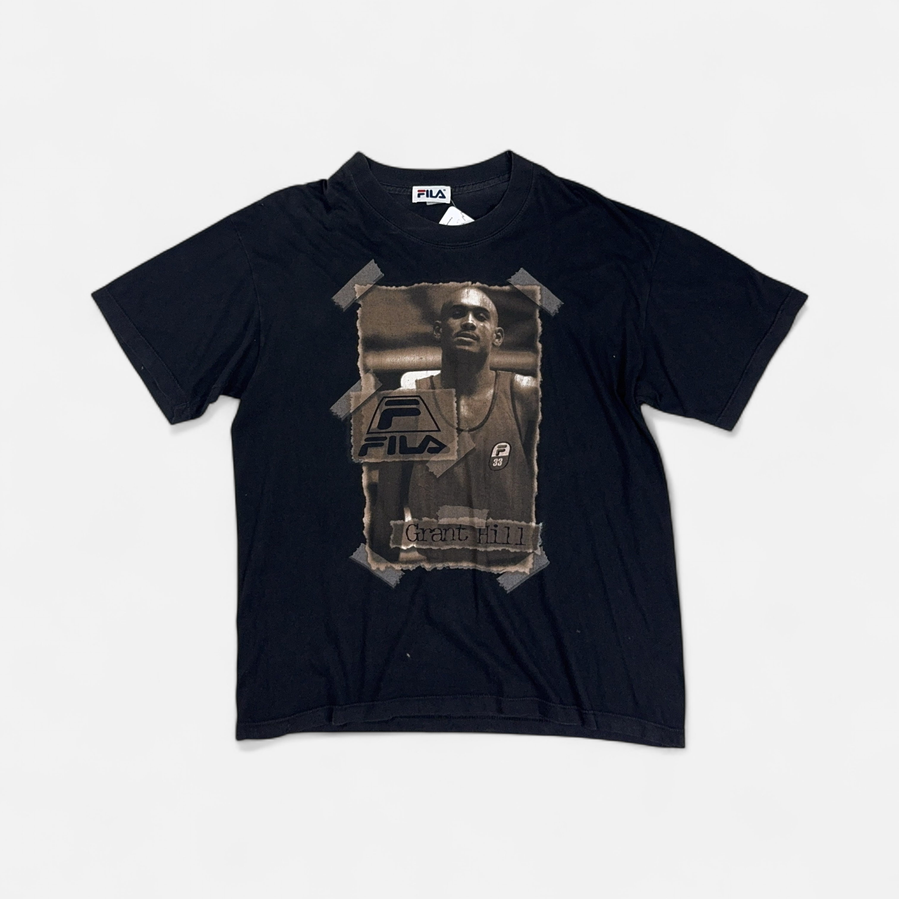 Vintage Fila Black T-shirt (L)