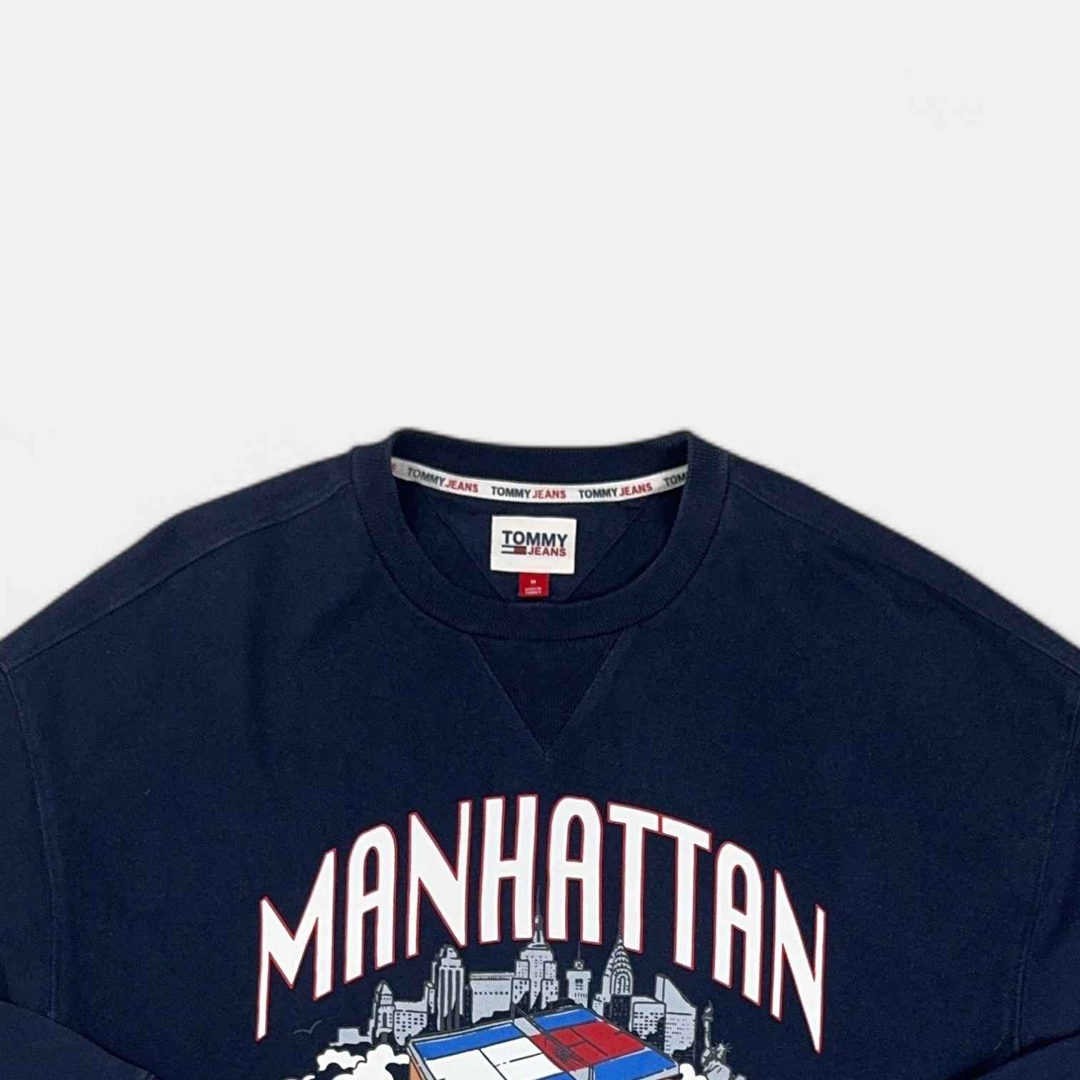 Vintage Tommy Jeans Blue Sweatshirt (M) detail