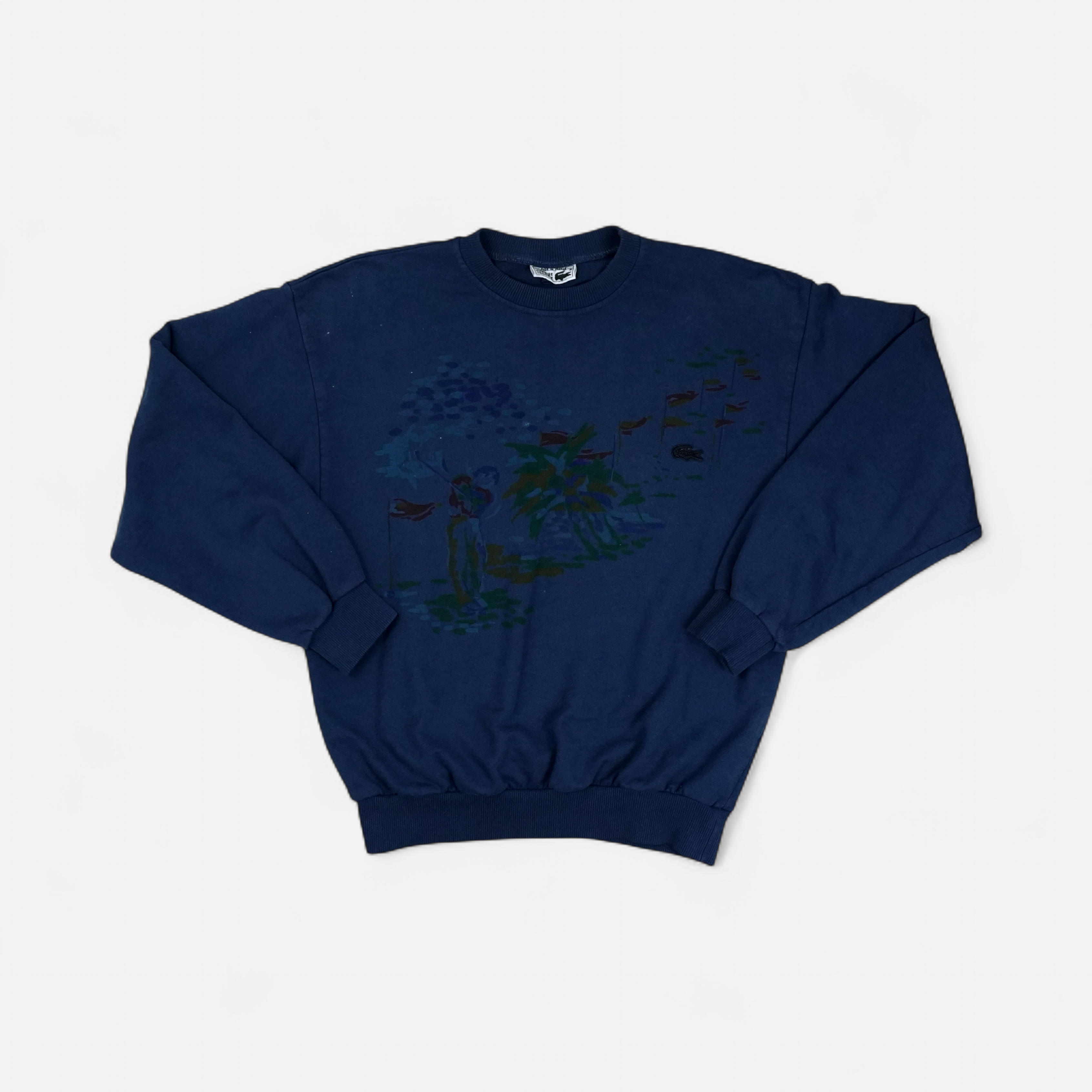 Vintage Lacoste Blue Sweatshirt (S)