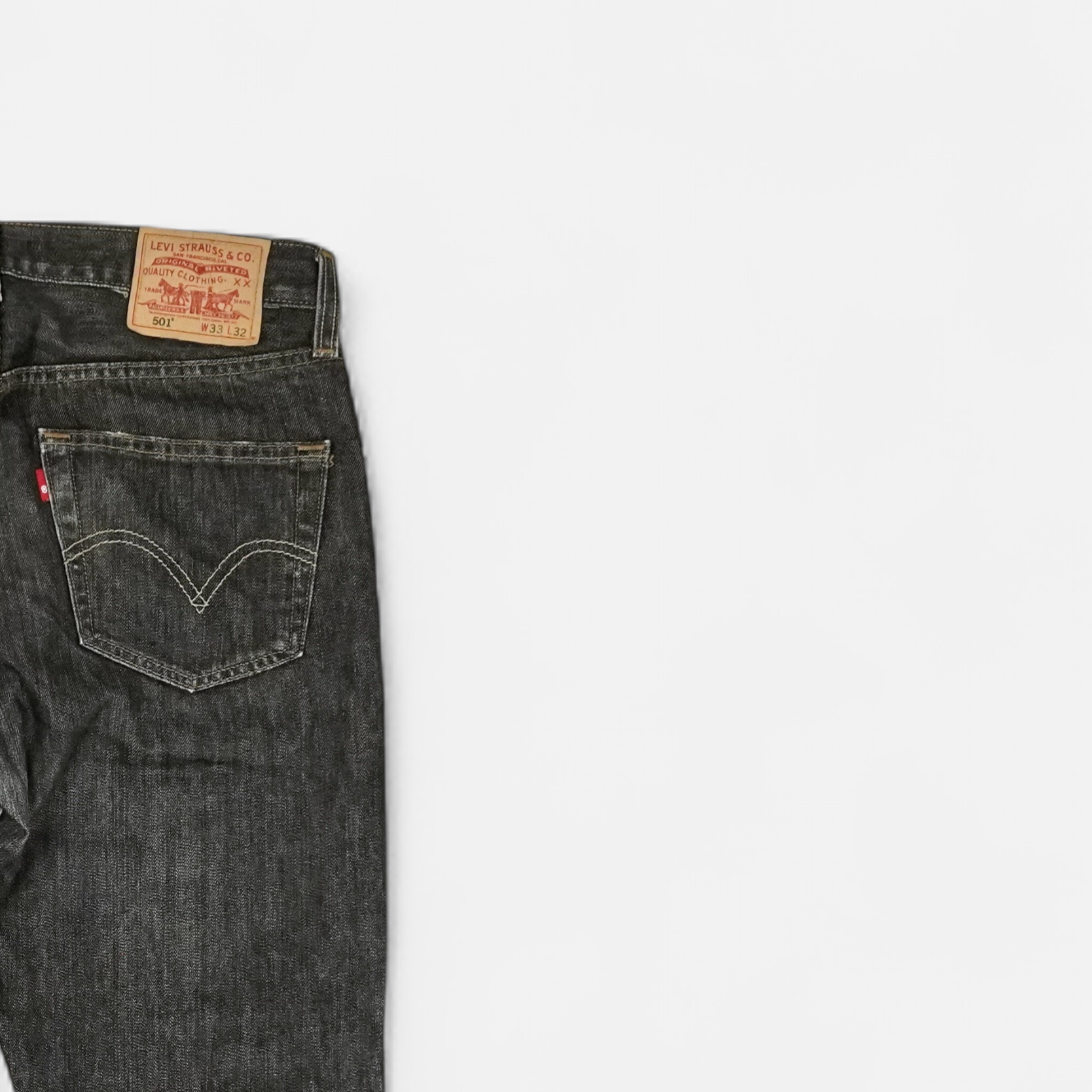Vintage Levi's Grey Jeans (W33 L32)