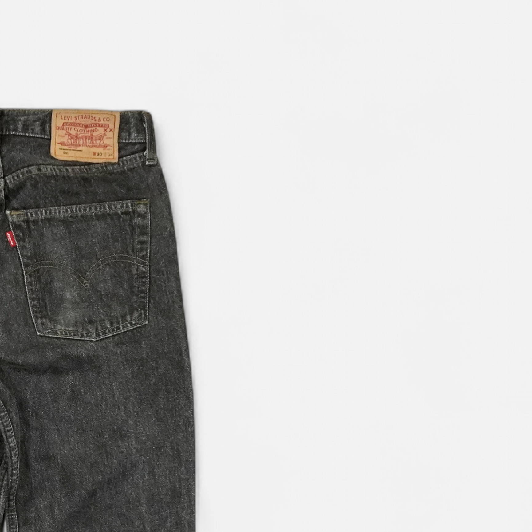 Vintage Levi Strauss & Co. Grey Jeans (W30 L34)