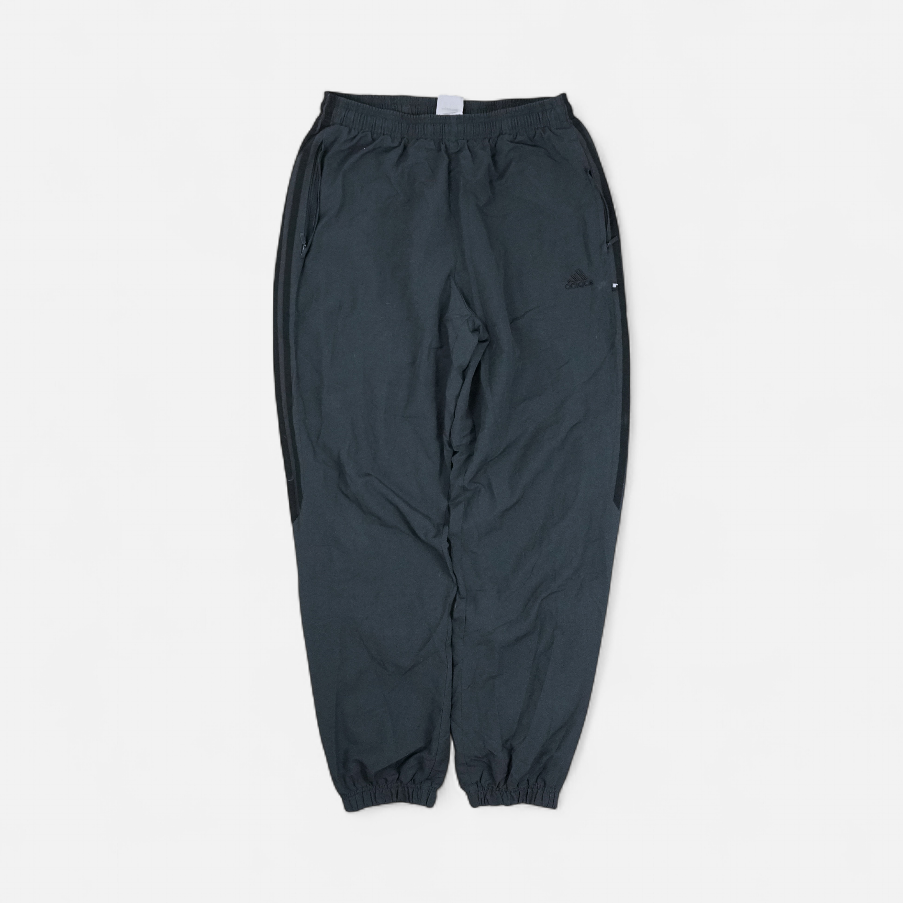 Vintage Adidas Black Tracksuit Bottoms (M)