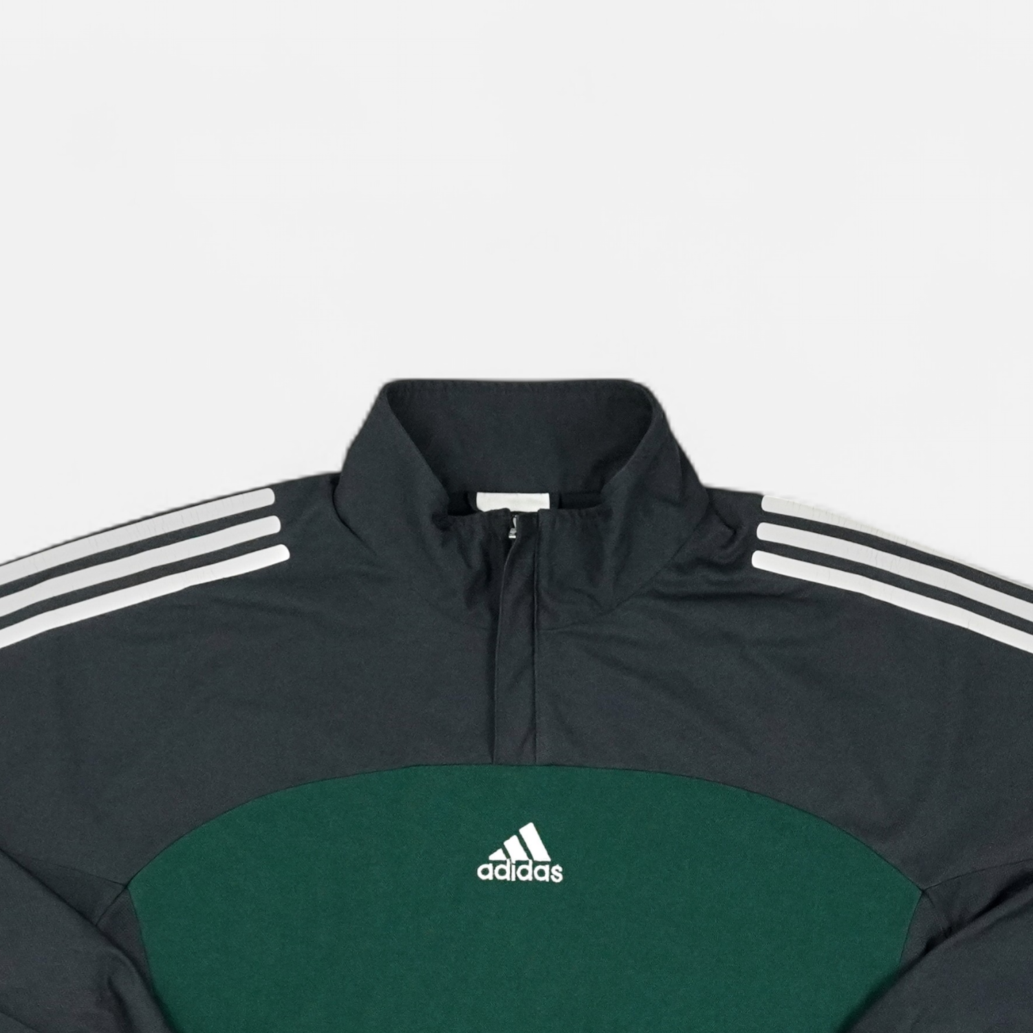 Vintage Adidas Green 1/4 Zip (L)