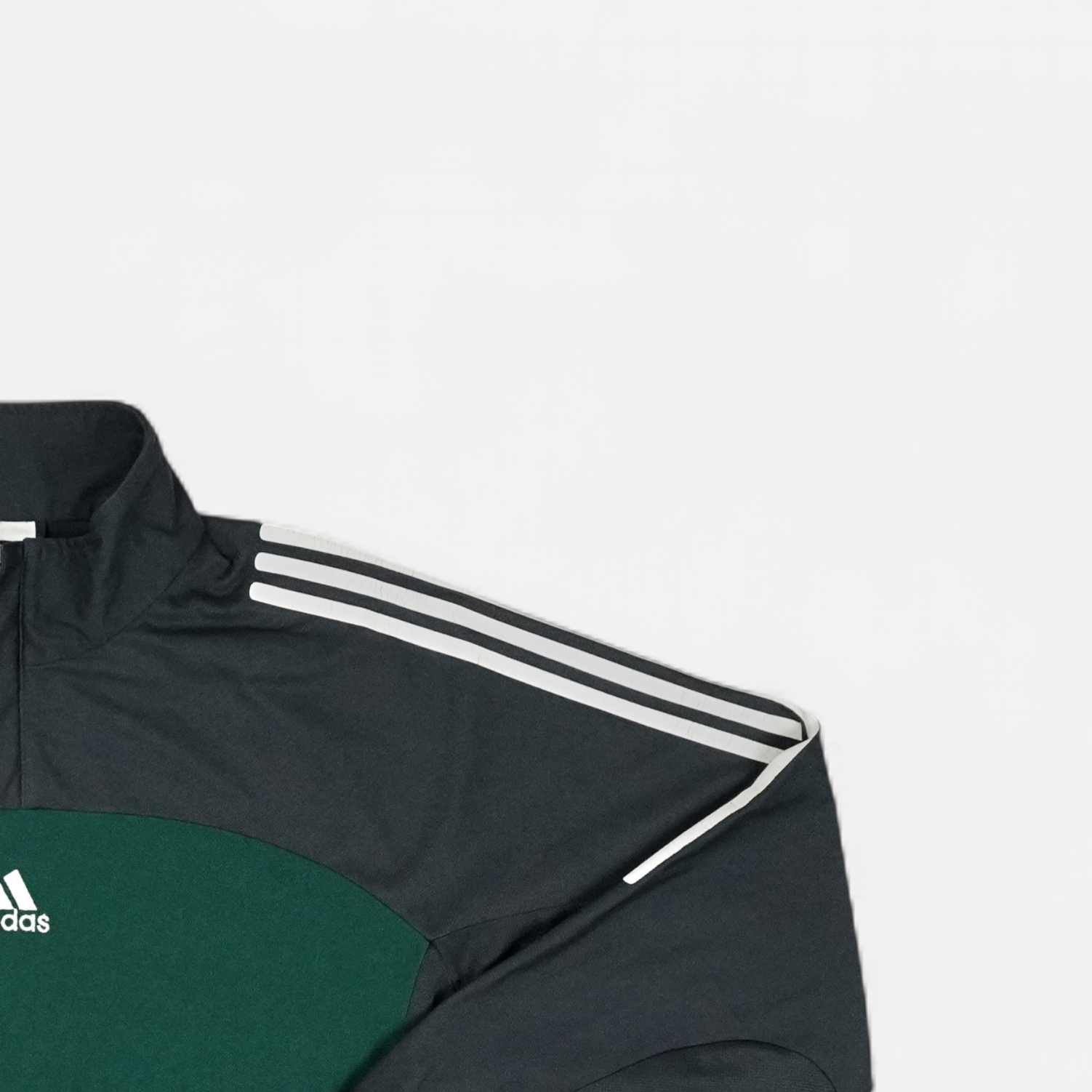 Vintage Adidas Green 1/4 Zip (L)