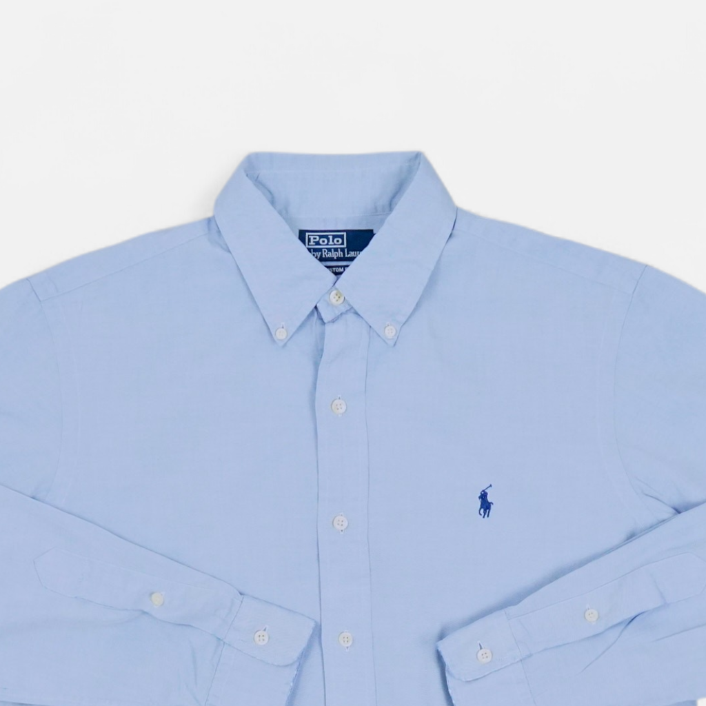 Vintage Polo Ralph Lauren Blue Shirt (M)
