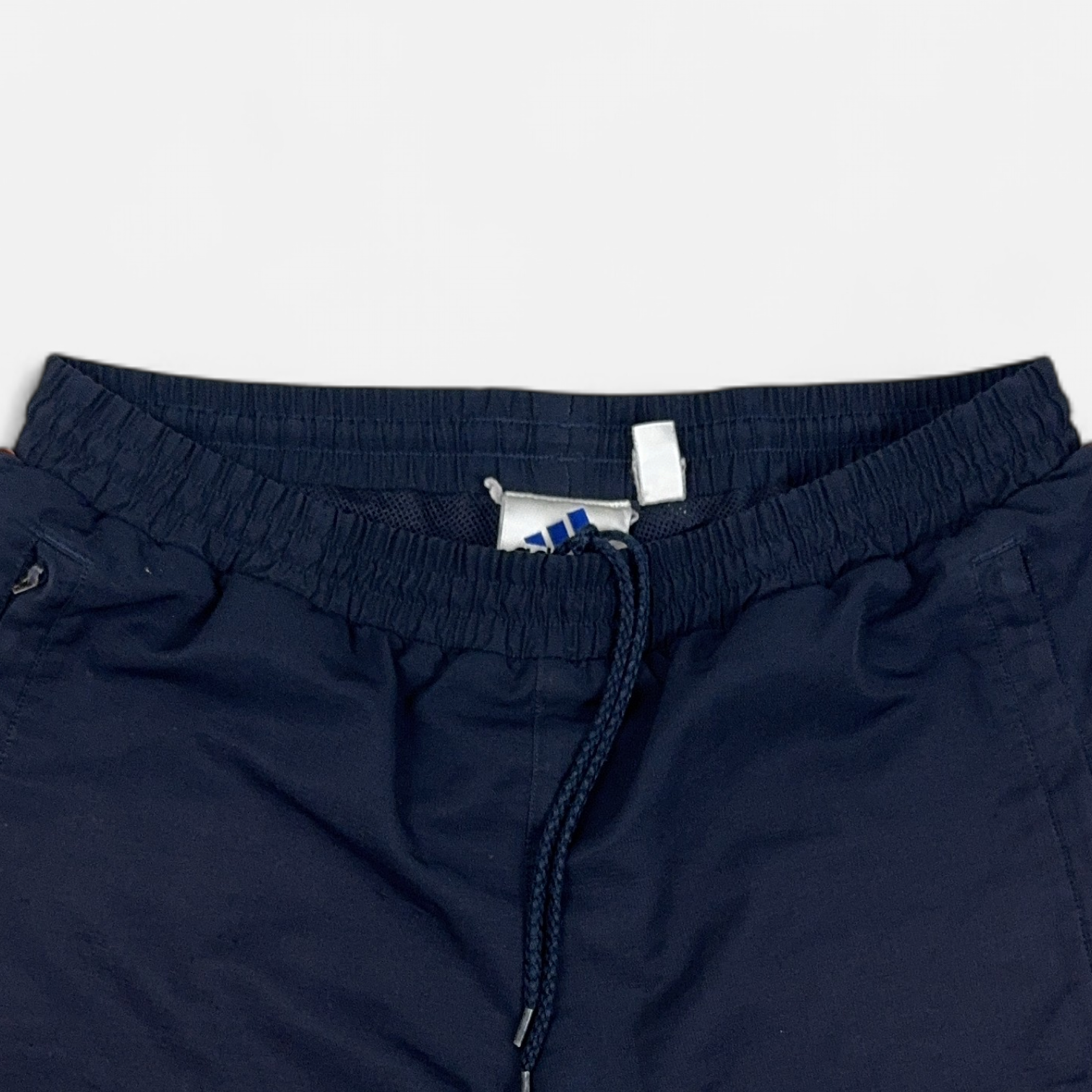 Vintage Adidas Navy Shorts (M) detail