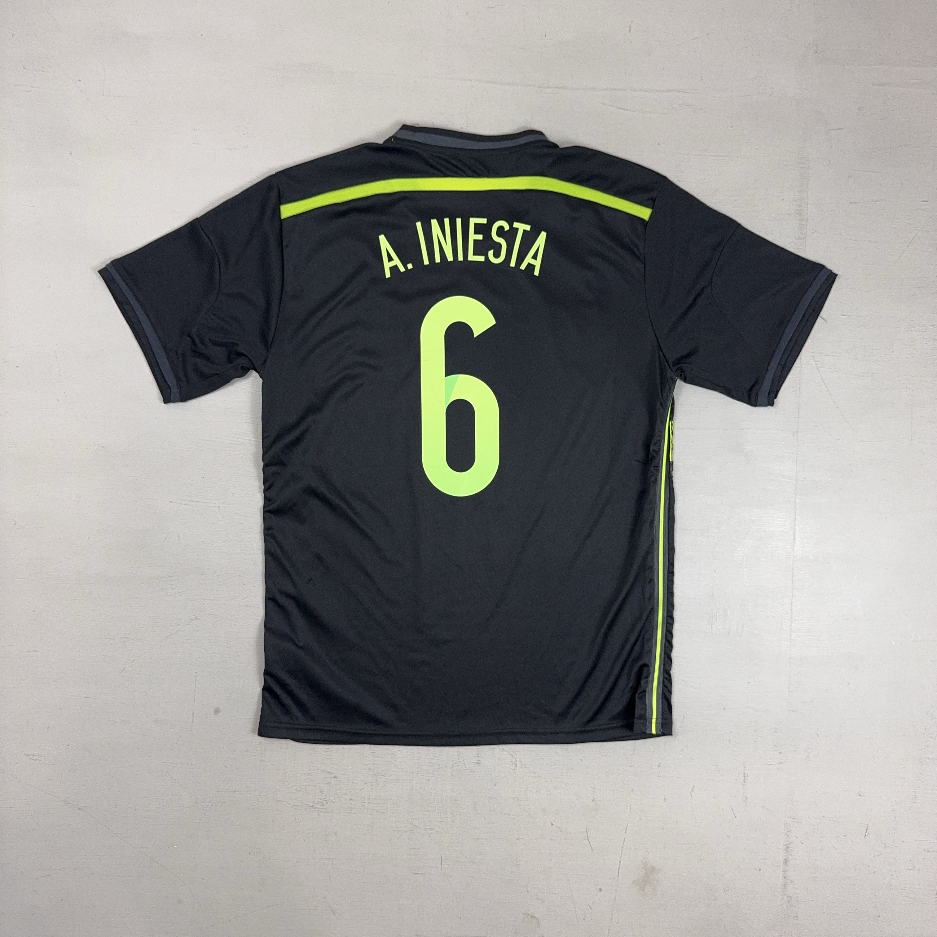 Spain Andrés Iniesta 2014/2015 Adidas Away Jersey (L)