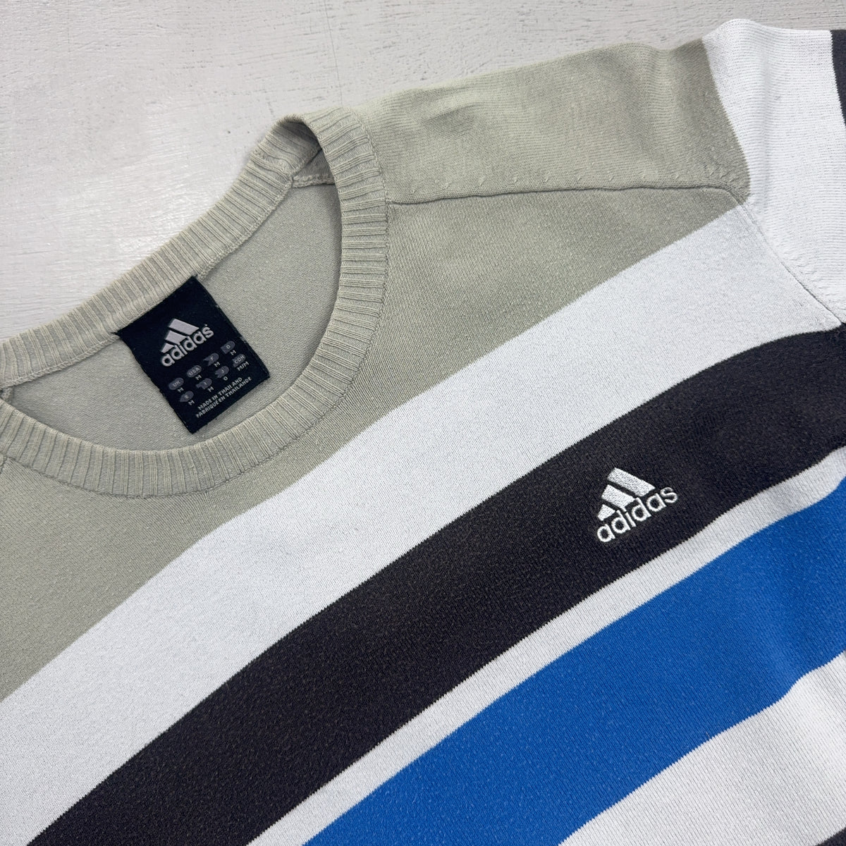 Vintage Adidas Multicoloured Knit Jumper (M)