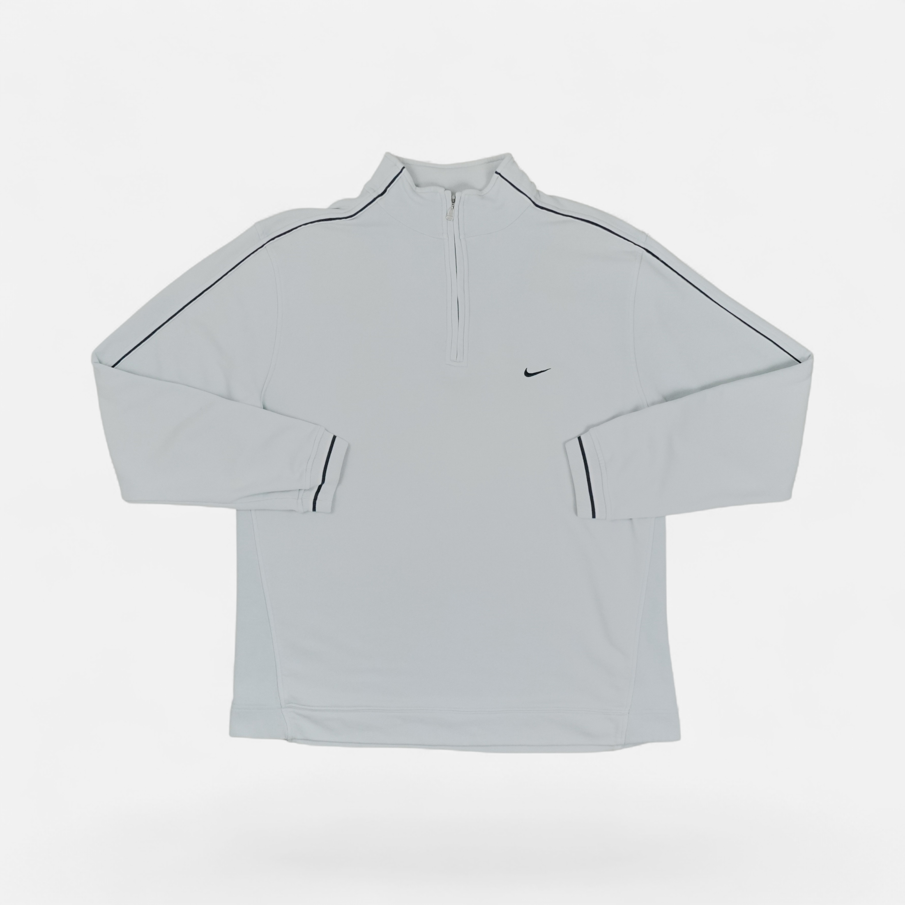 Vintage Nike White 1/4 Zip (XL)