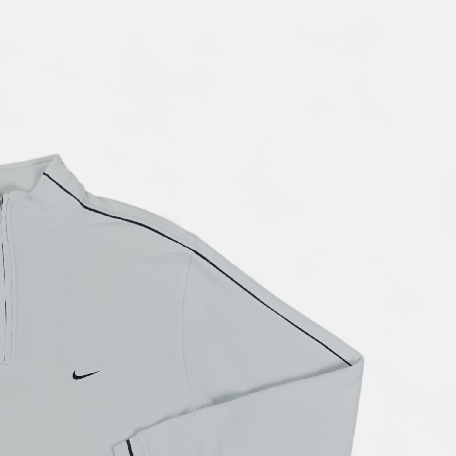 Vintage Nike White 1/4 Zip (XL)