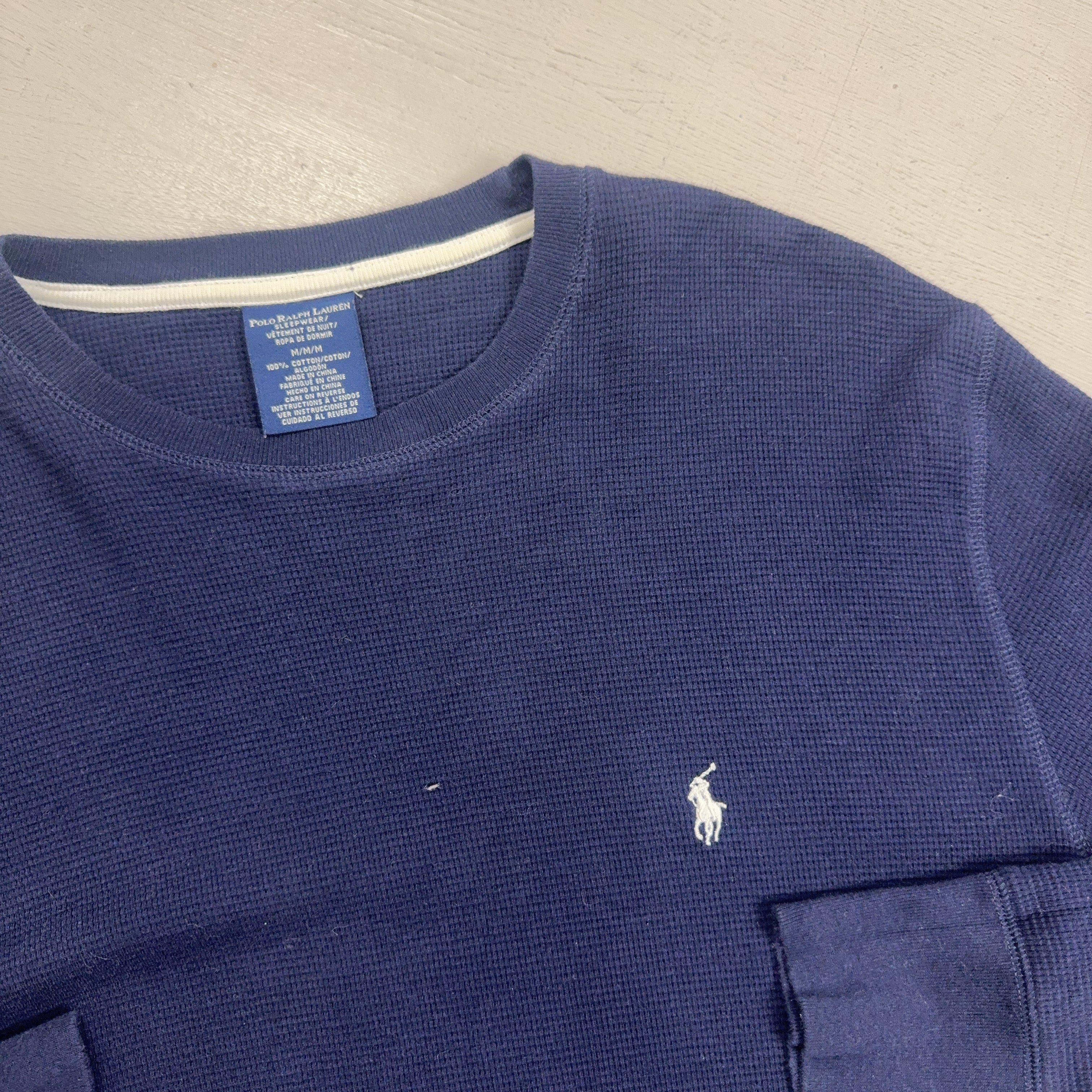 Vintage Polo Ralph Lauren Blue Knit Jumper (M)