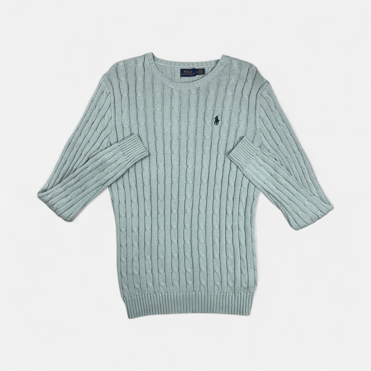 Vintage Polo Ralph Lauren Blue Knit Jumper (M)