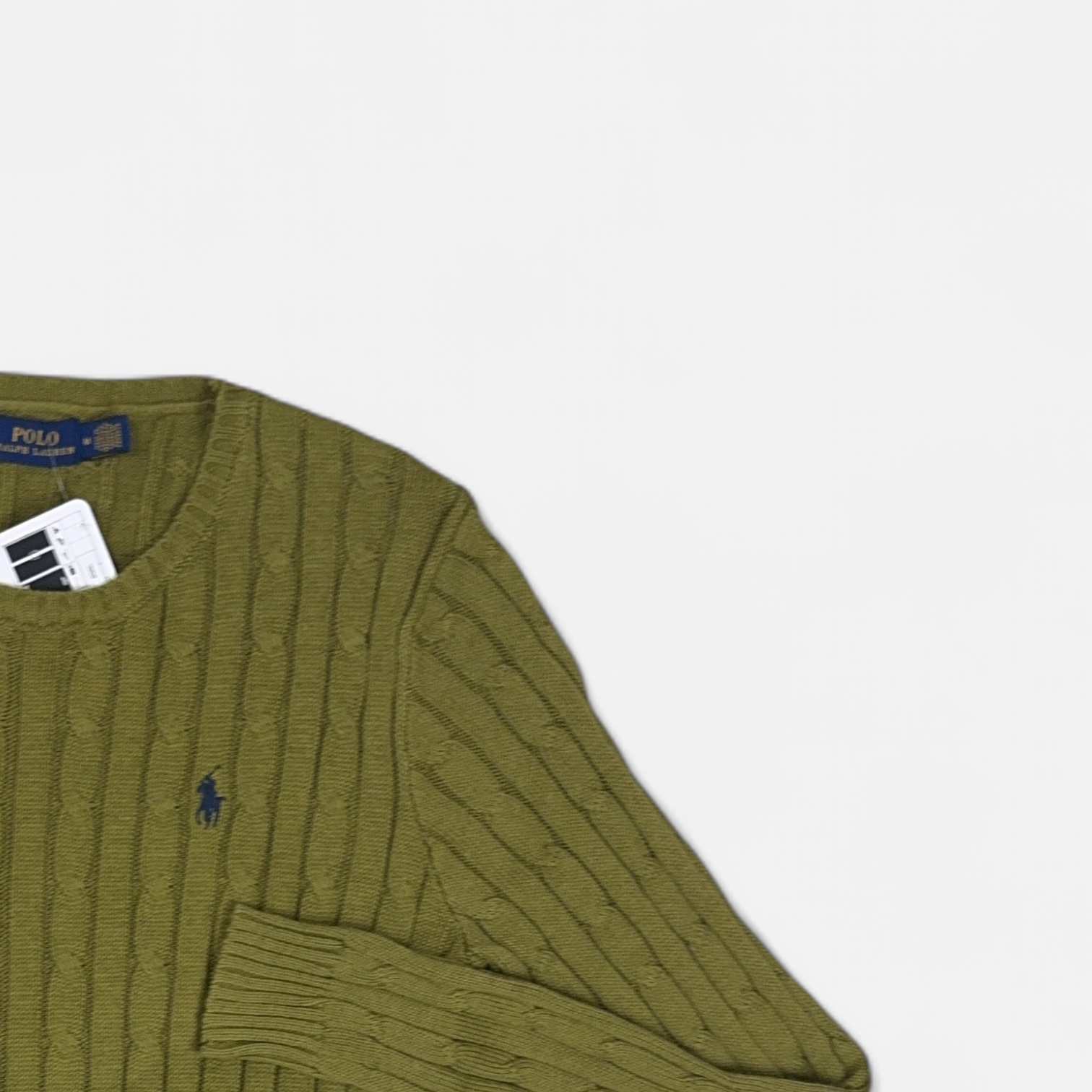 Vintage Polo Ralph Lauren Green Knit Jumper detail
