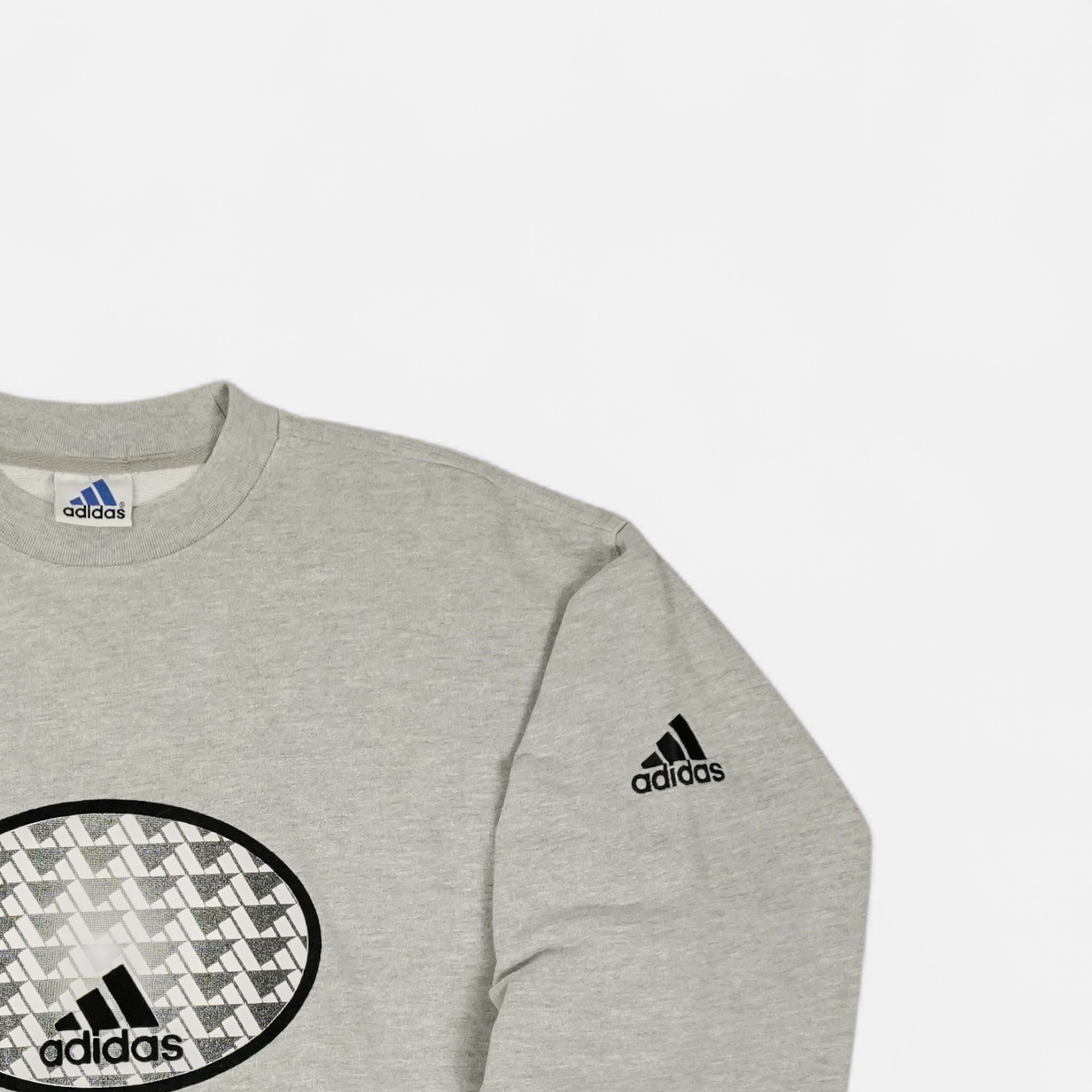 Vintage Adidas Grey Sweatshirt (L)
