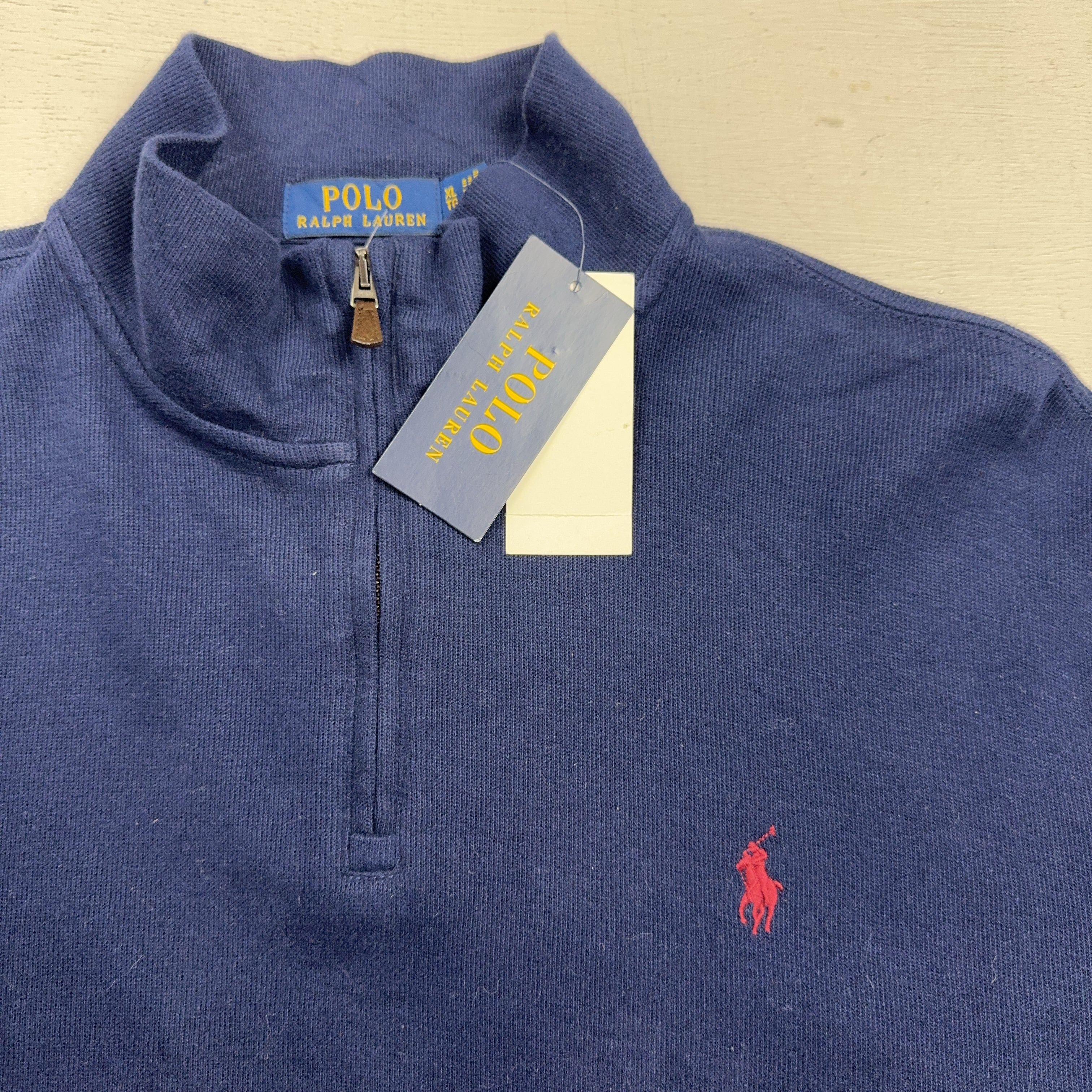 Vintage Polo Ralph Lauren Blue 1/4 Zip (XL)