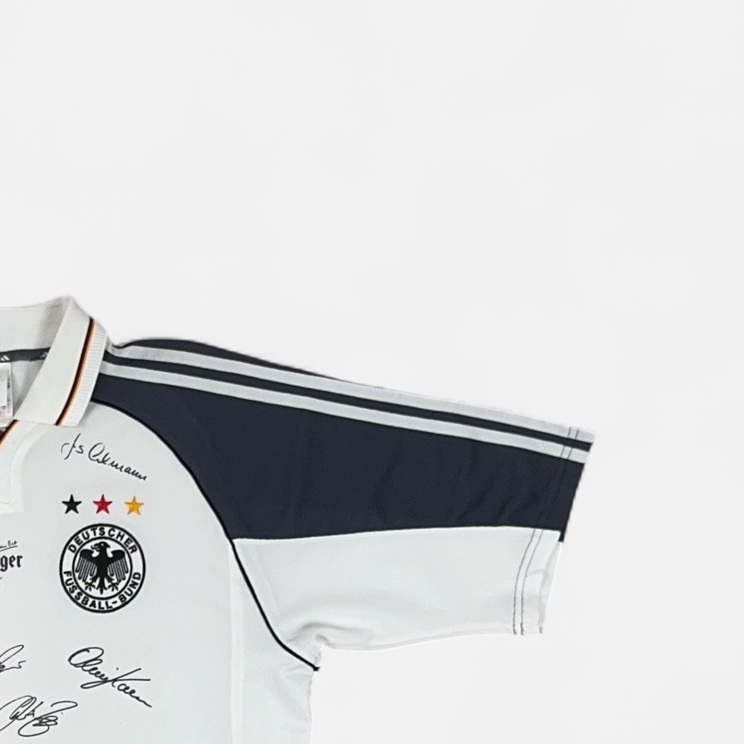Vintage Adidas White Football Shirt (L)