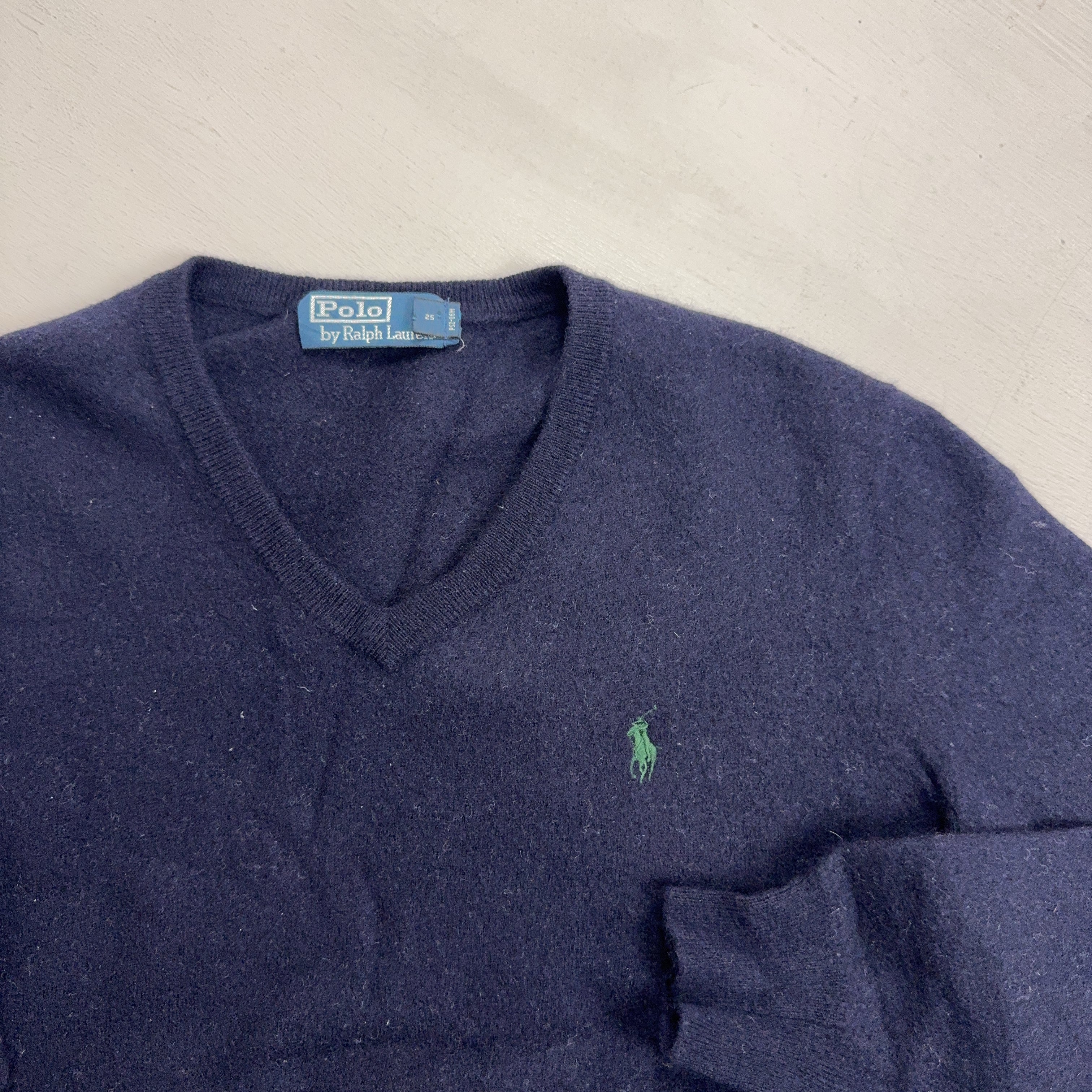 Vintage Polo Ralph Lauren Blue Knit Jumper (S)