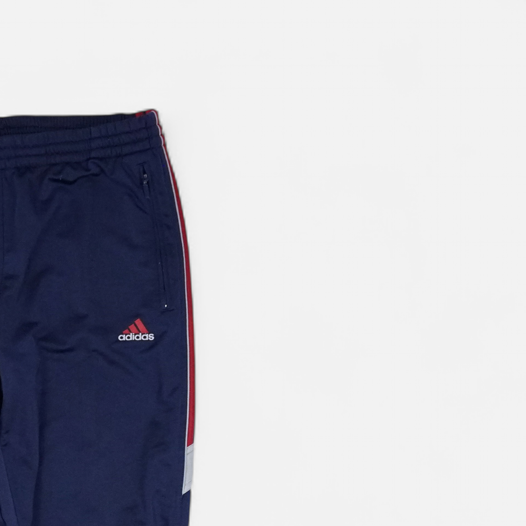 Vintage Adidas Blue Tracksuit Bottoms (L)