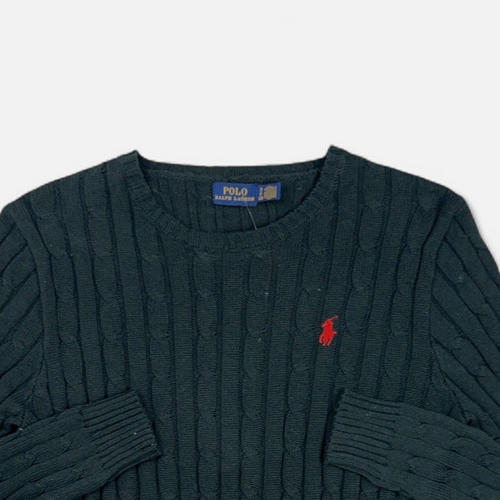 Vintage Polo Ralph Lauren Green Knit Jumper (S)