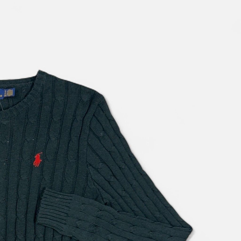 Vintage Polo Ralph Lauren Green Knit Jumper (S)