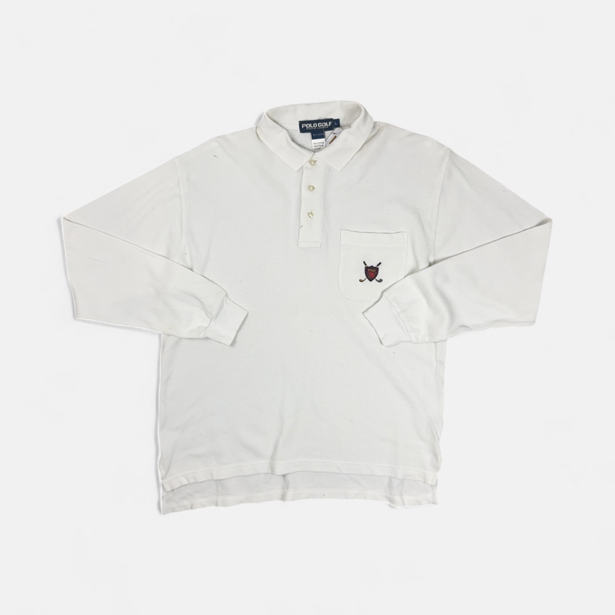Vintage Polo Golf White 1/4 Zip (L)