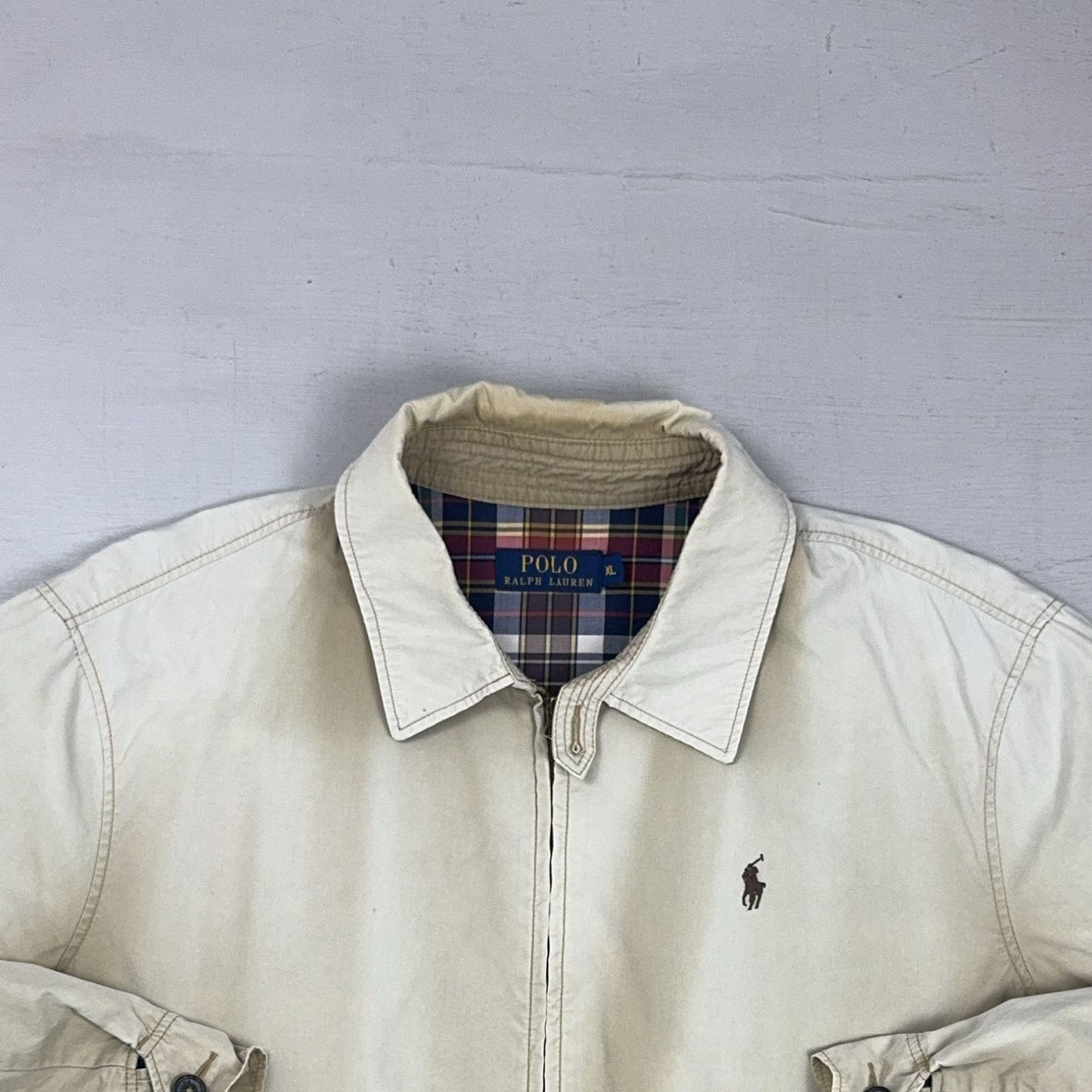 Vintage Polo Ralph Lauren Beige Jacket (XL)