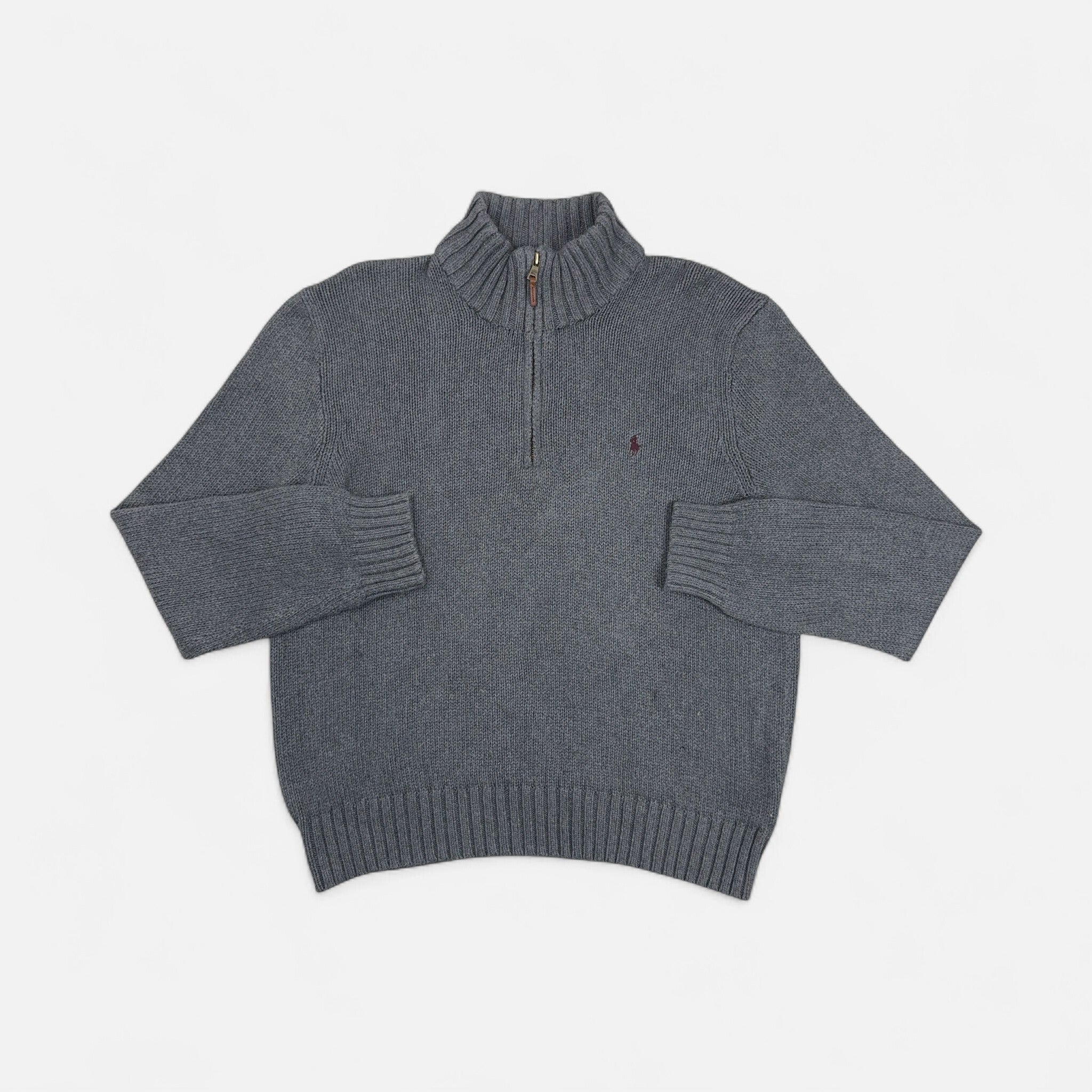 Vintage Polo By Ralph Lauren Grey 1/4 Zip (XL)