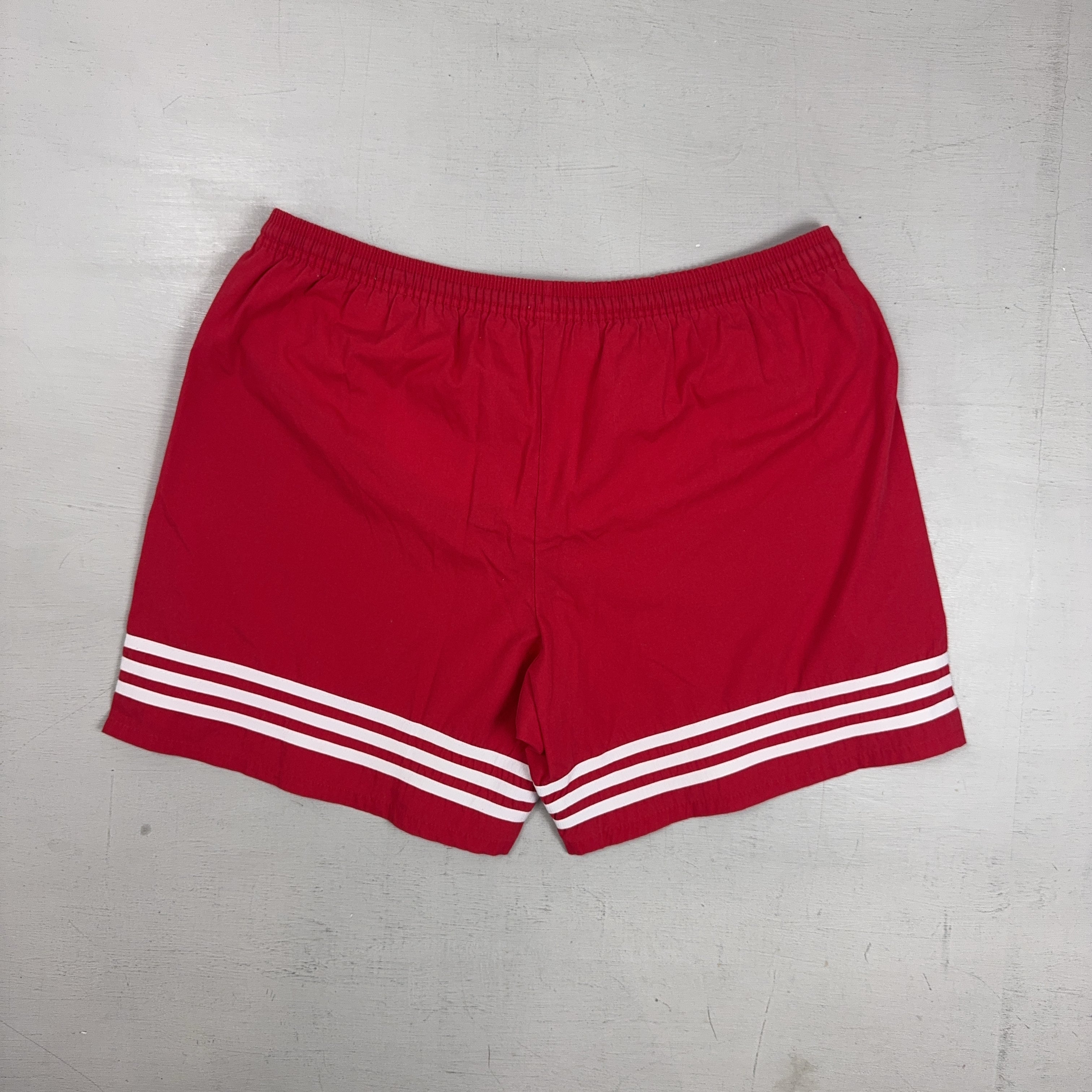 Vintage Adidas Red Shorts (L)
